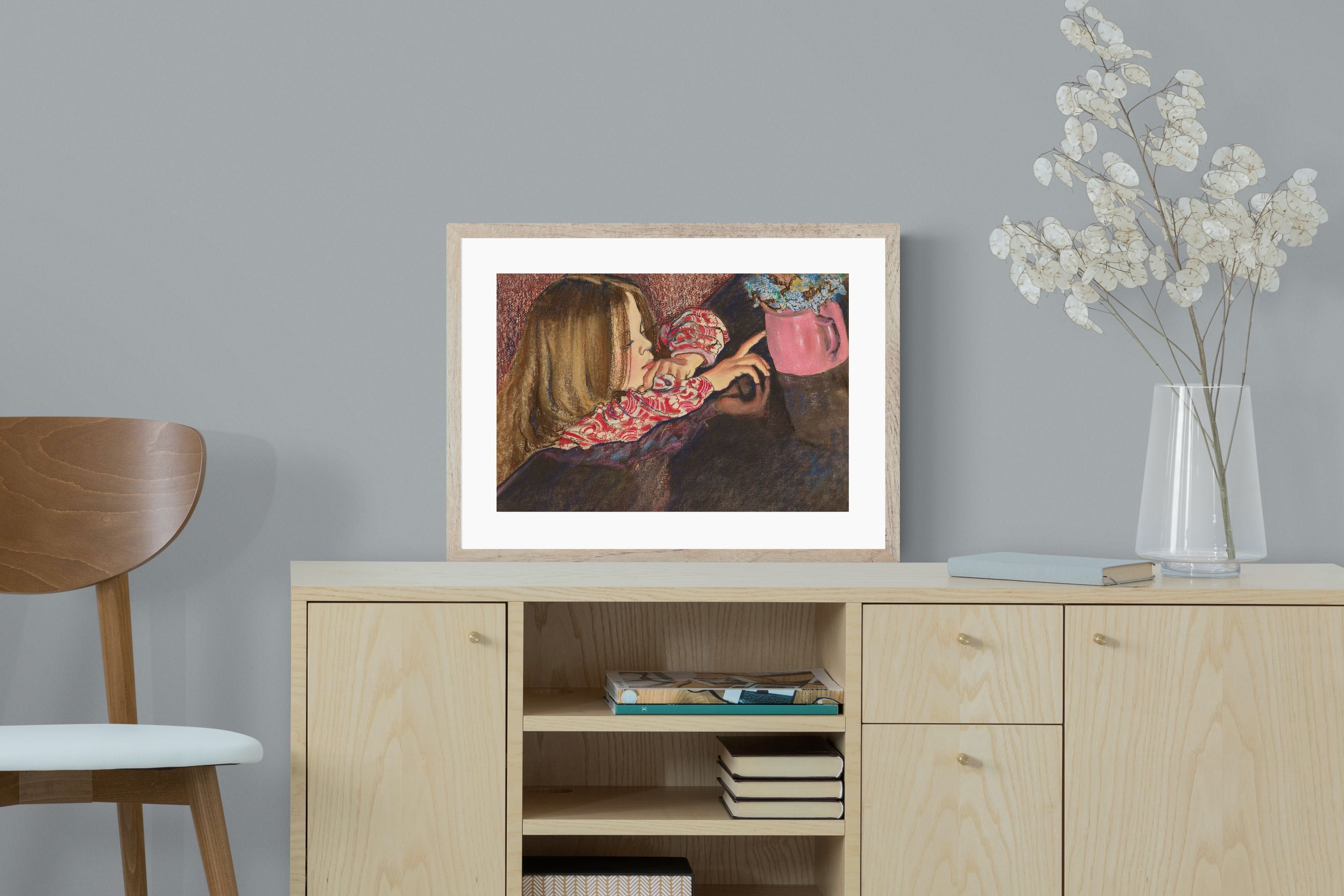 Pixalot Girl with a Vase of Flowers