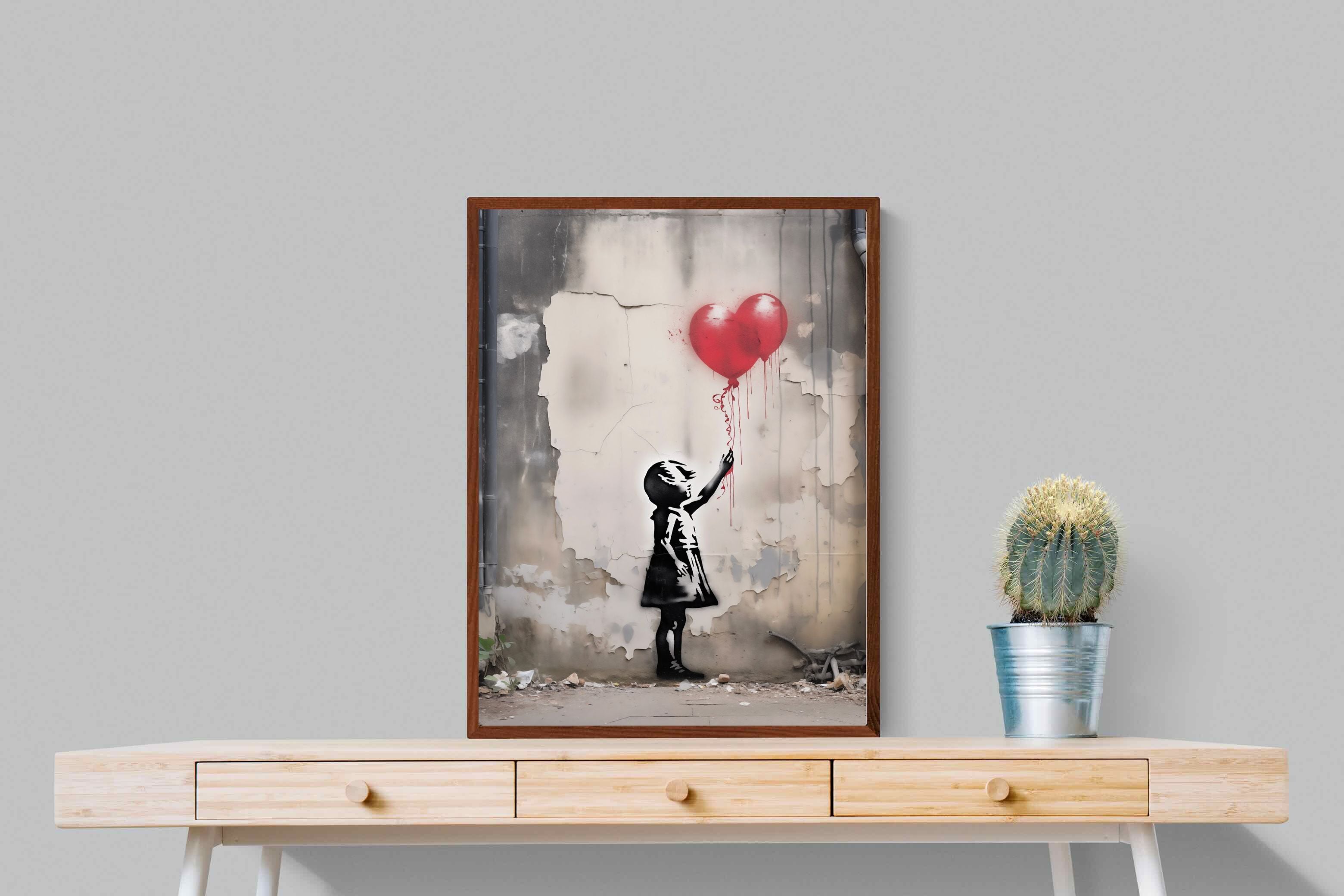 Pixalot Girl with Red Balloons