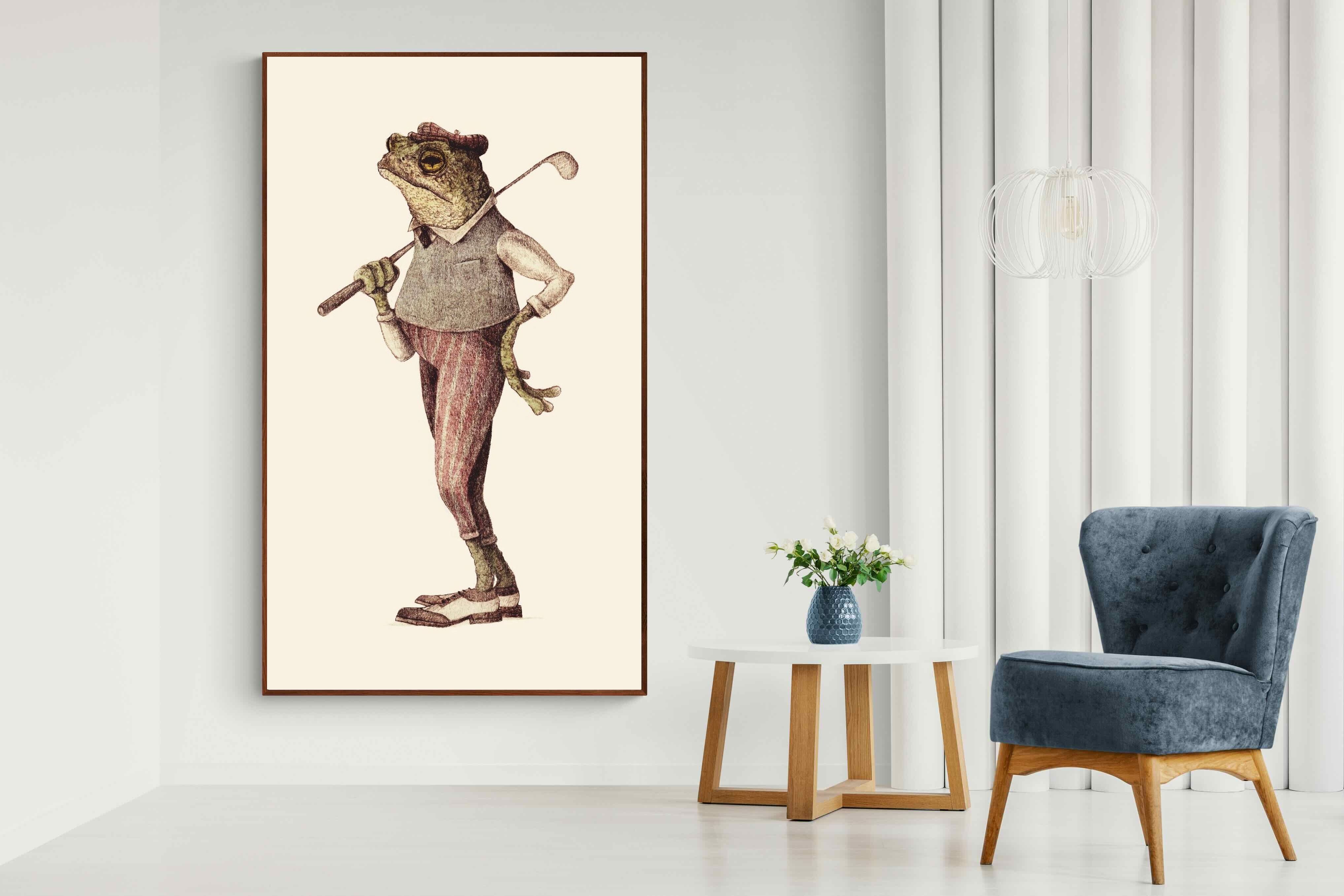 Pixalot Golfing Frog