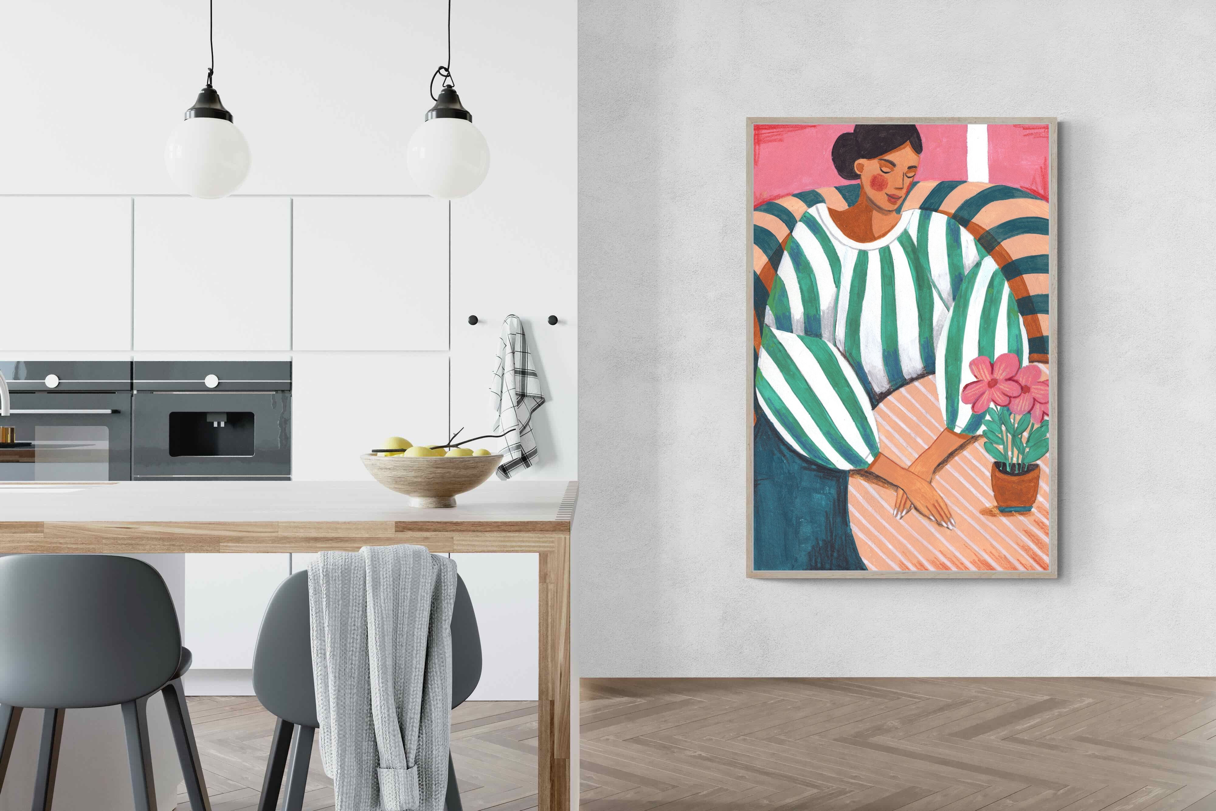 Pixalot Green Stripes & Quiet Moments