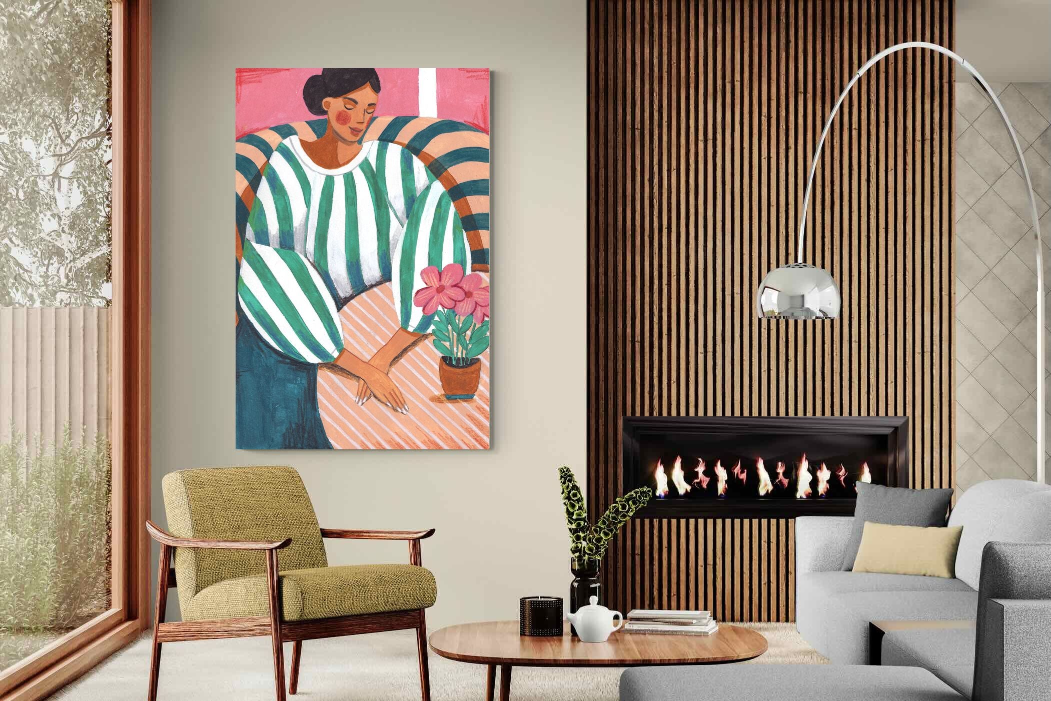 Pixalot Green Stripes & Quiet Moments