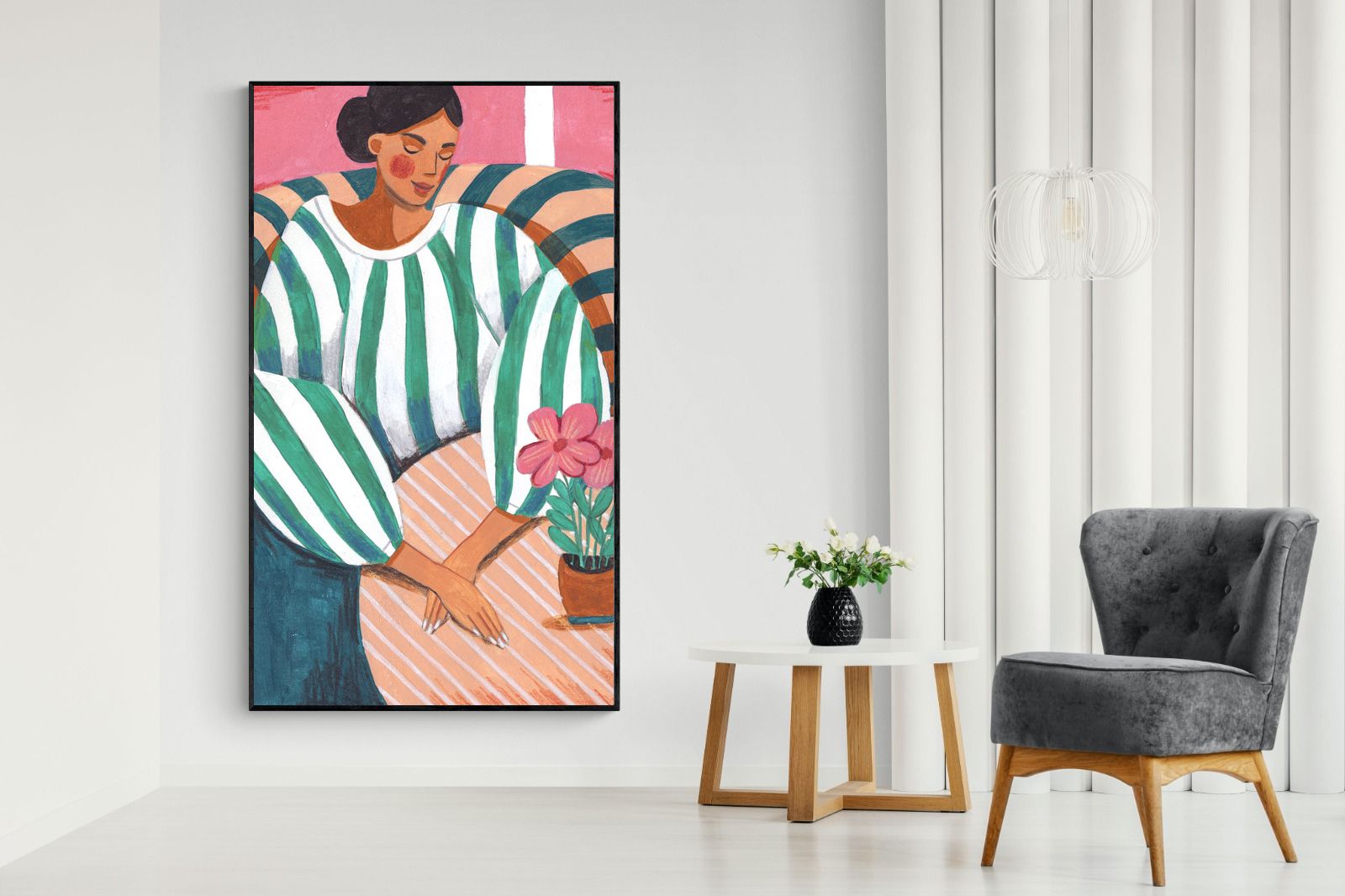 Pixalot Green Stripes & Quiet Moments