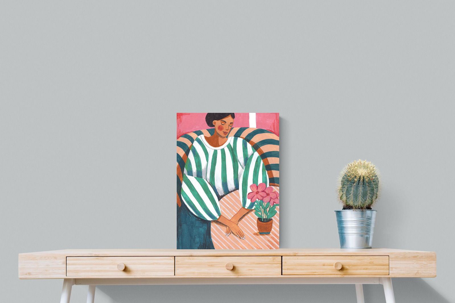 Pixalot Green Stripes & Quiet Moments