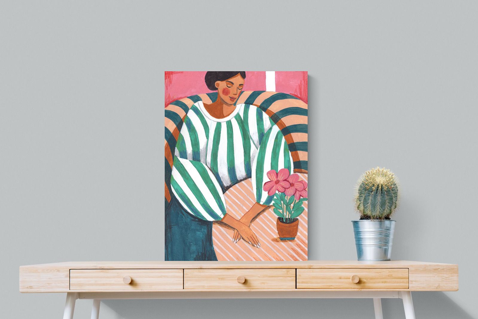 Pixalot Green Stripes & Quiet Moments