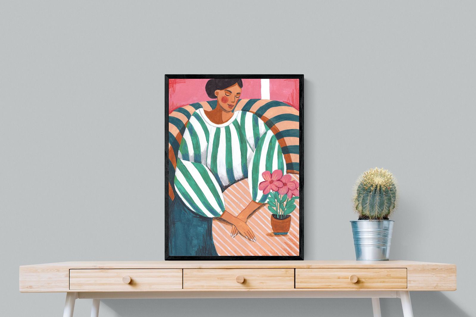 Pixalot Green Stripes & Quiet Moments