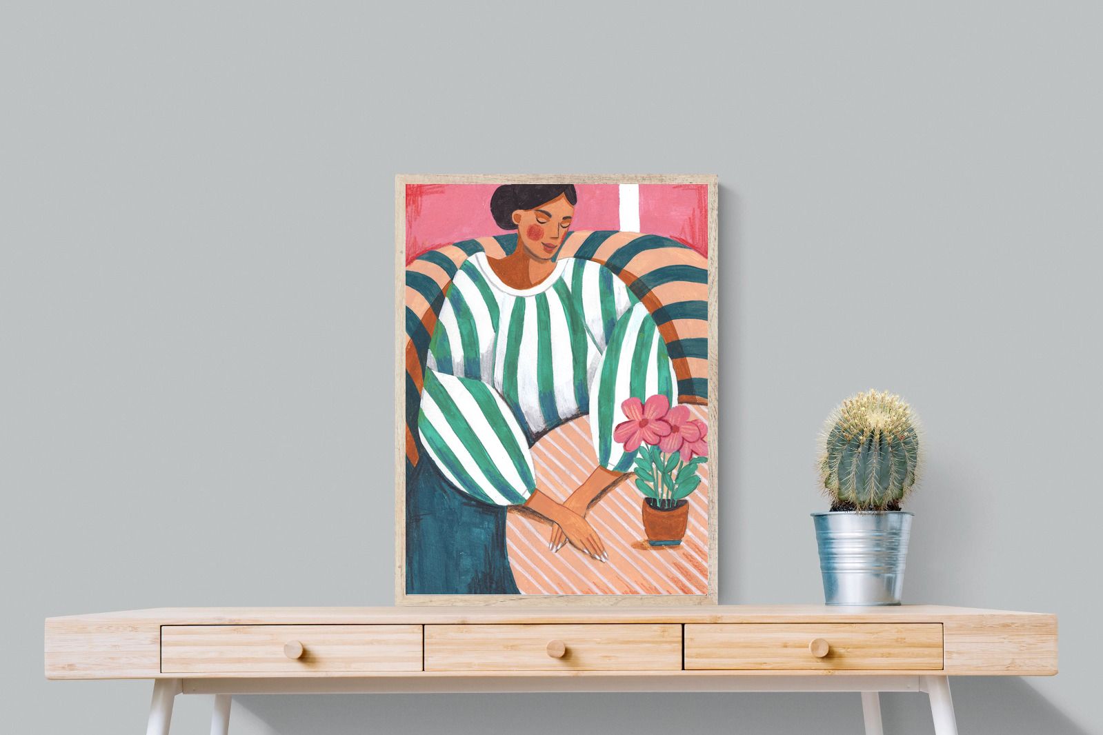 Pixalot Green Stripes & Quiet Moments