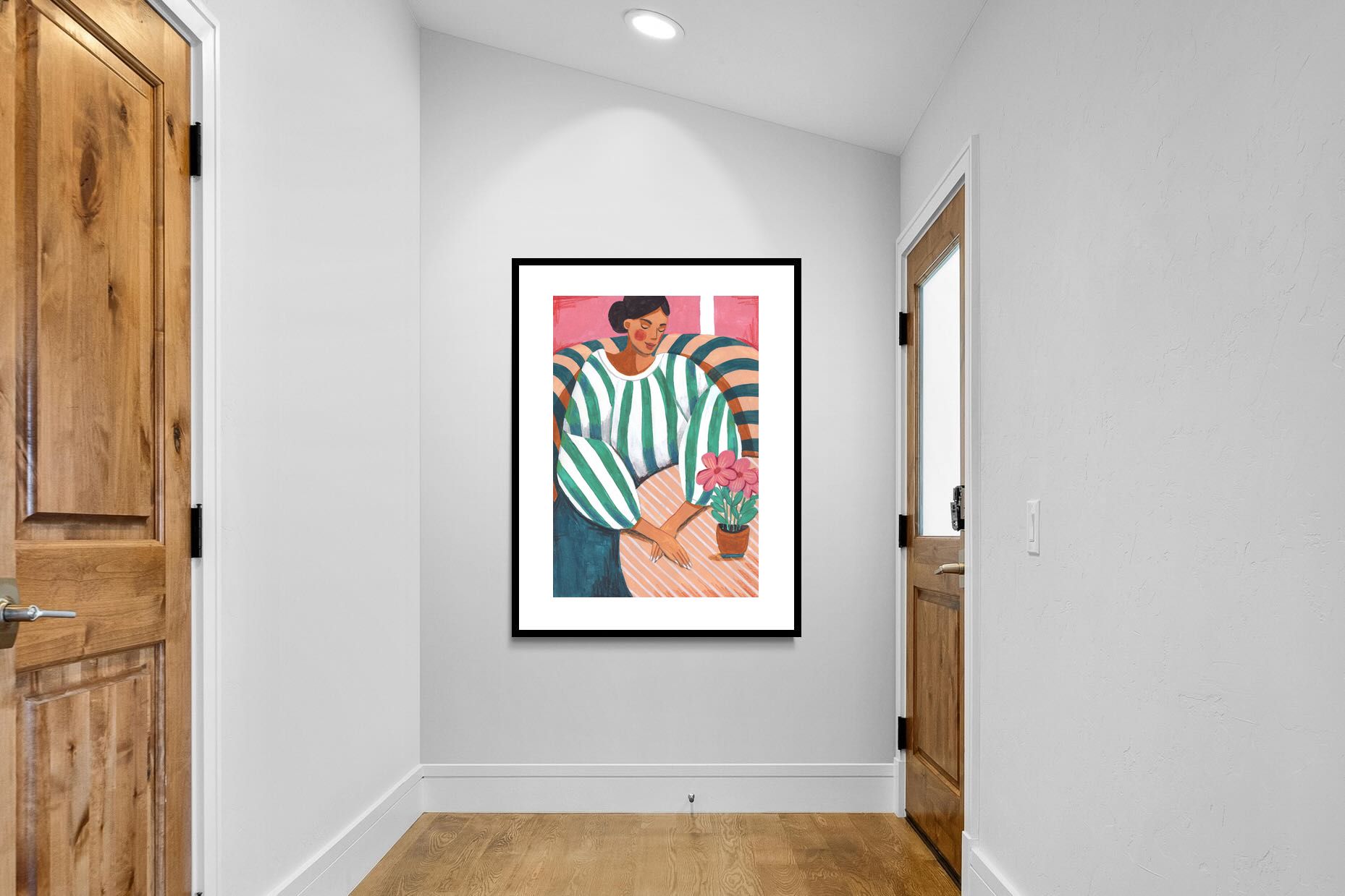 Pixalot Green Stripes & Quiet Moments