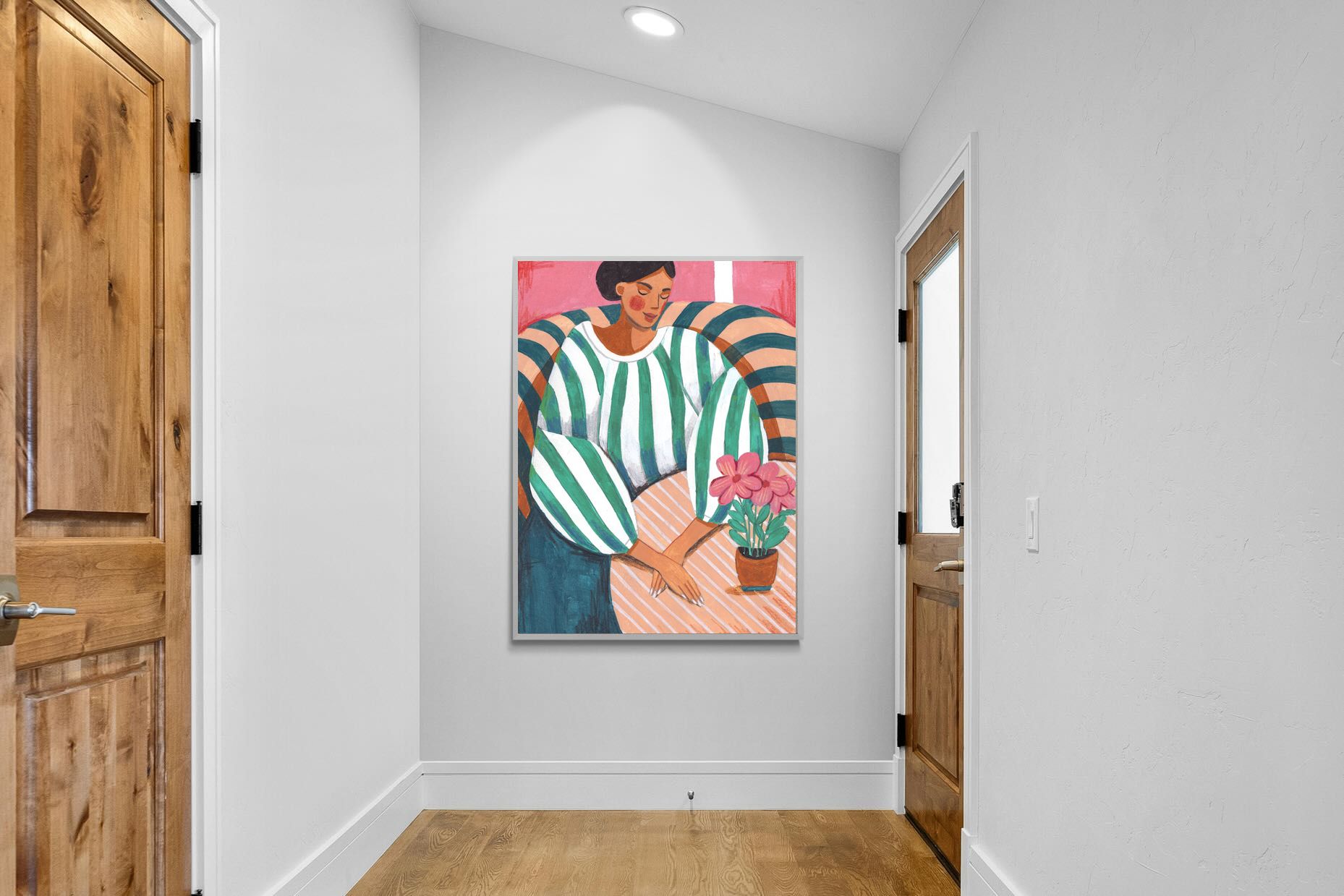 Pixalot Green Stripes & Quiet Moments