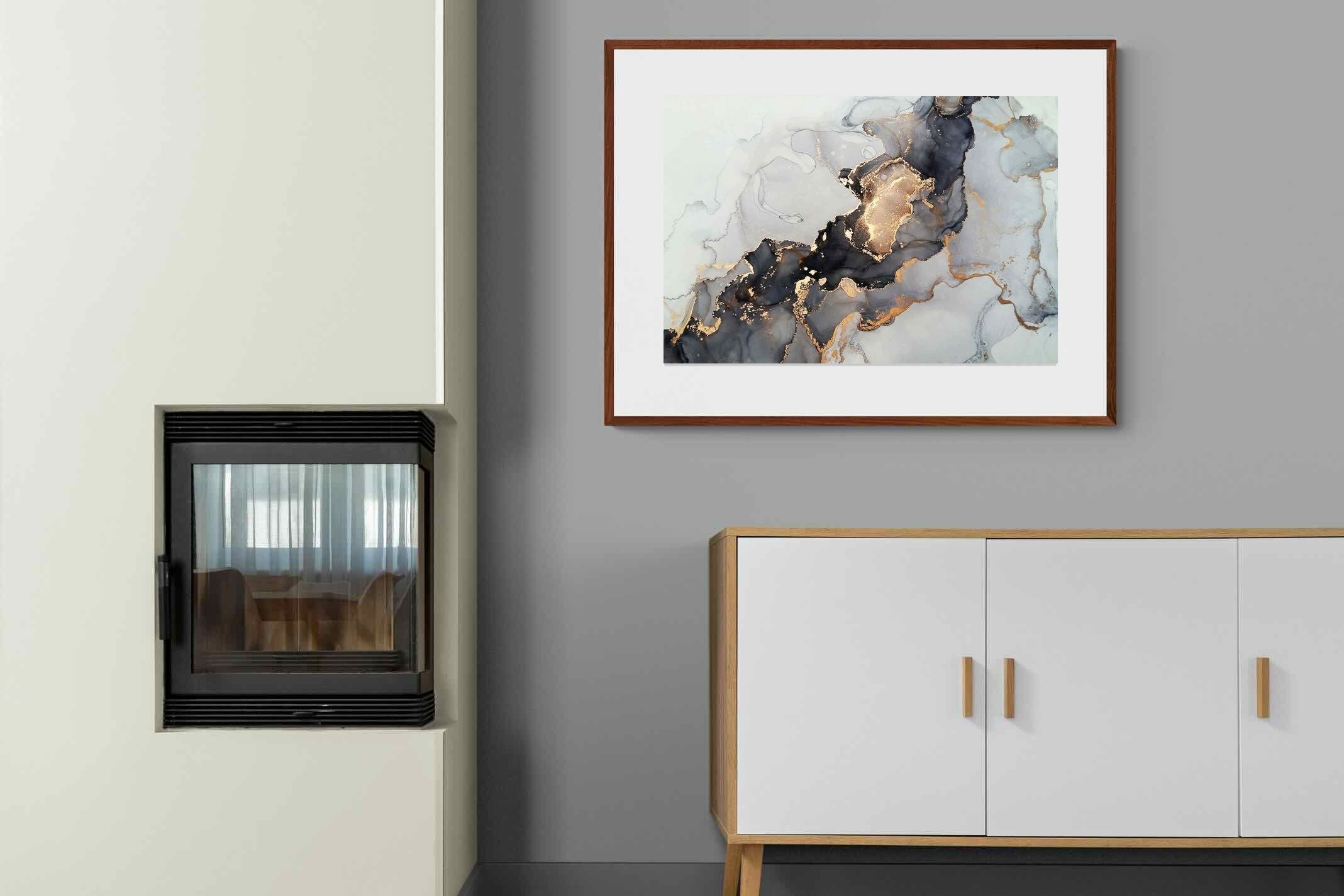 Pixalot ® Grey & Gold Marble