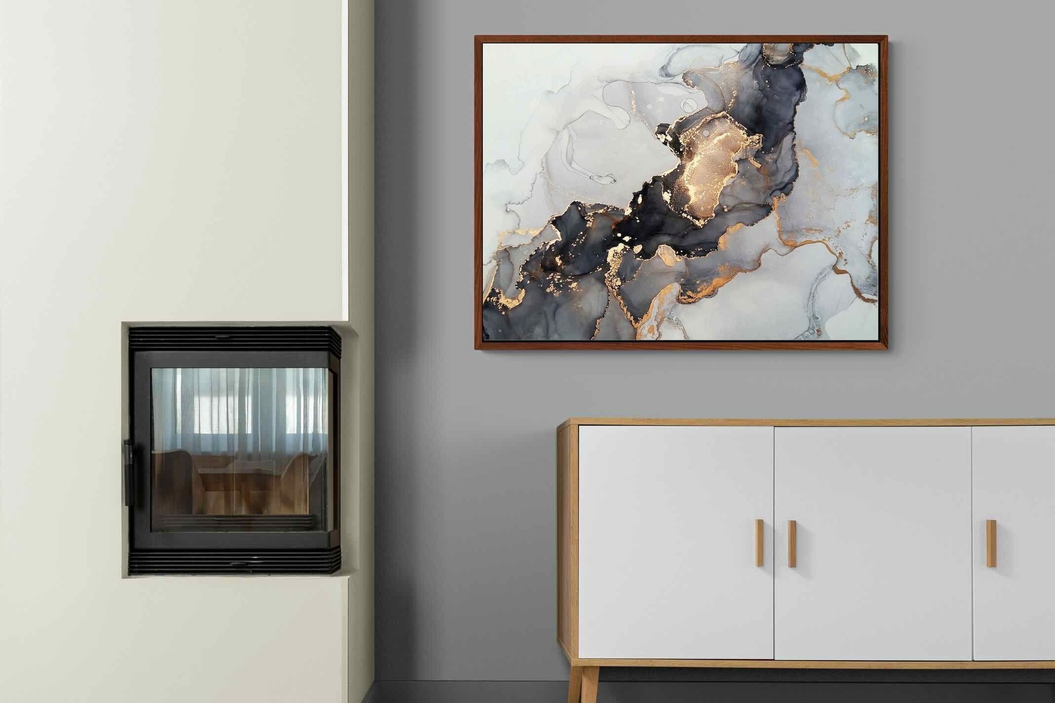 Pixalot ® Grey & Gold Marble