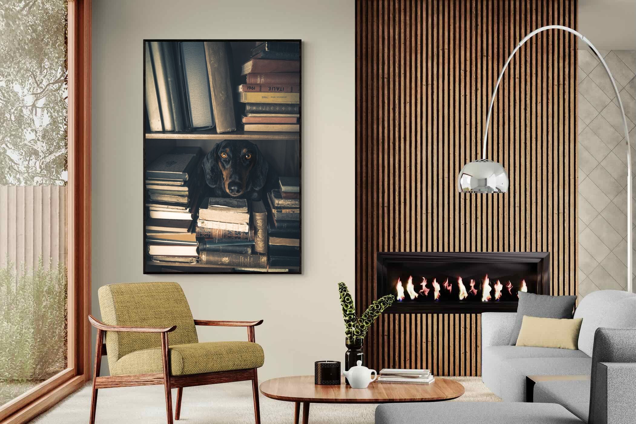 Pixalot Hound Among Books