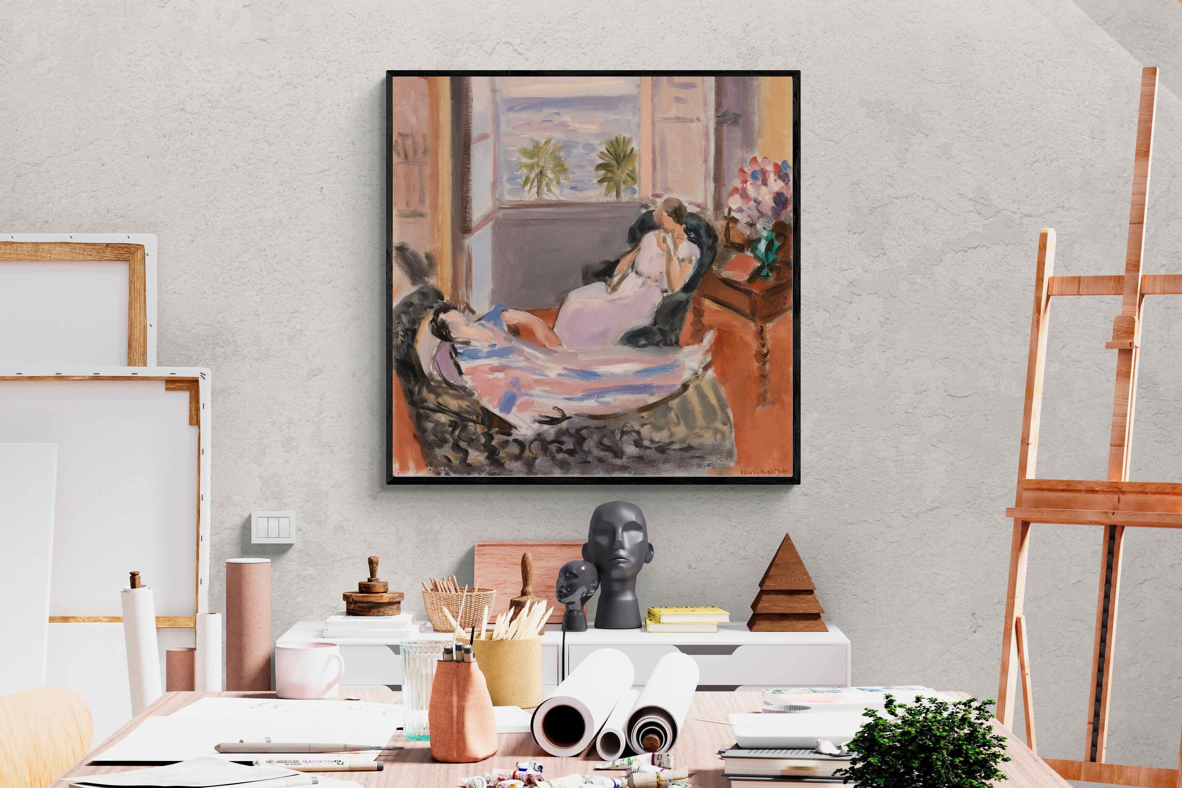 Pixalot Interior with Two Figures