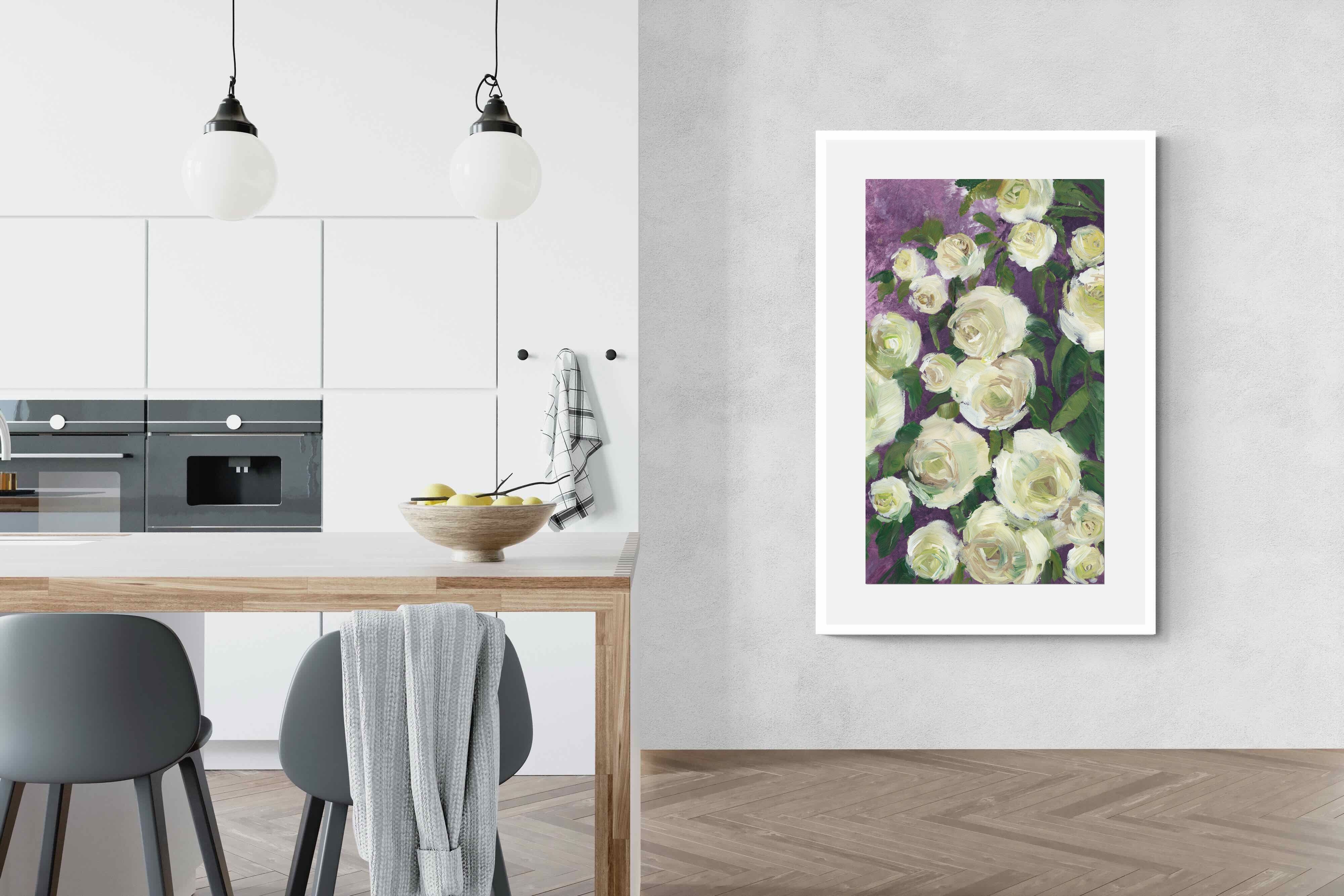 Pixalot Ivory Blooms on Plum