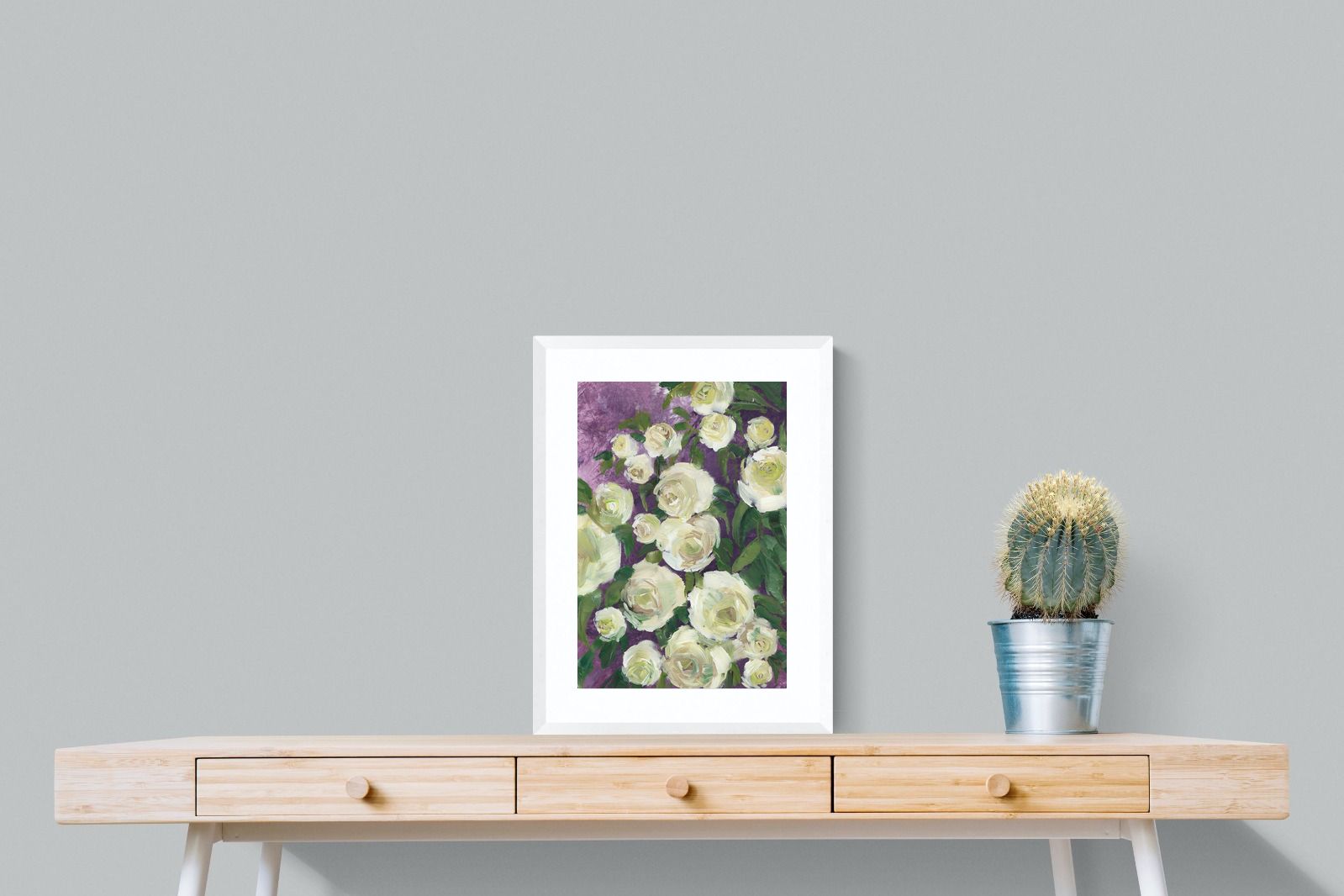 Pixalot Ivory Blooms on Plum