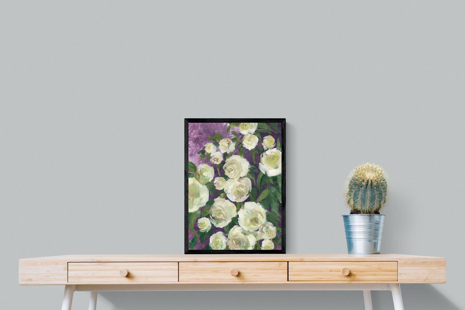 Pixalot Ivory Blooms on Plum