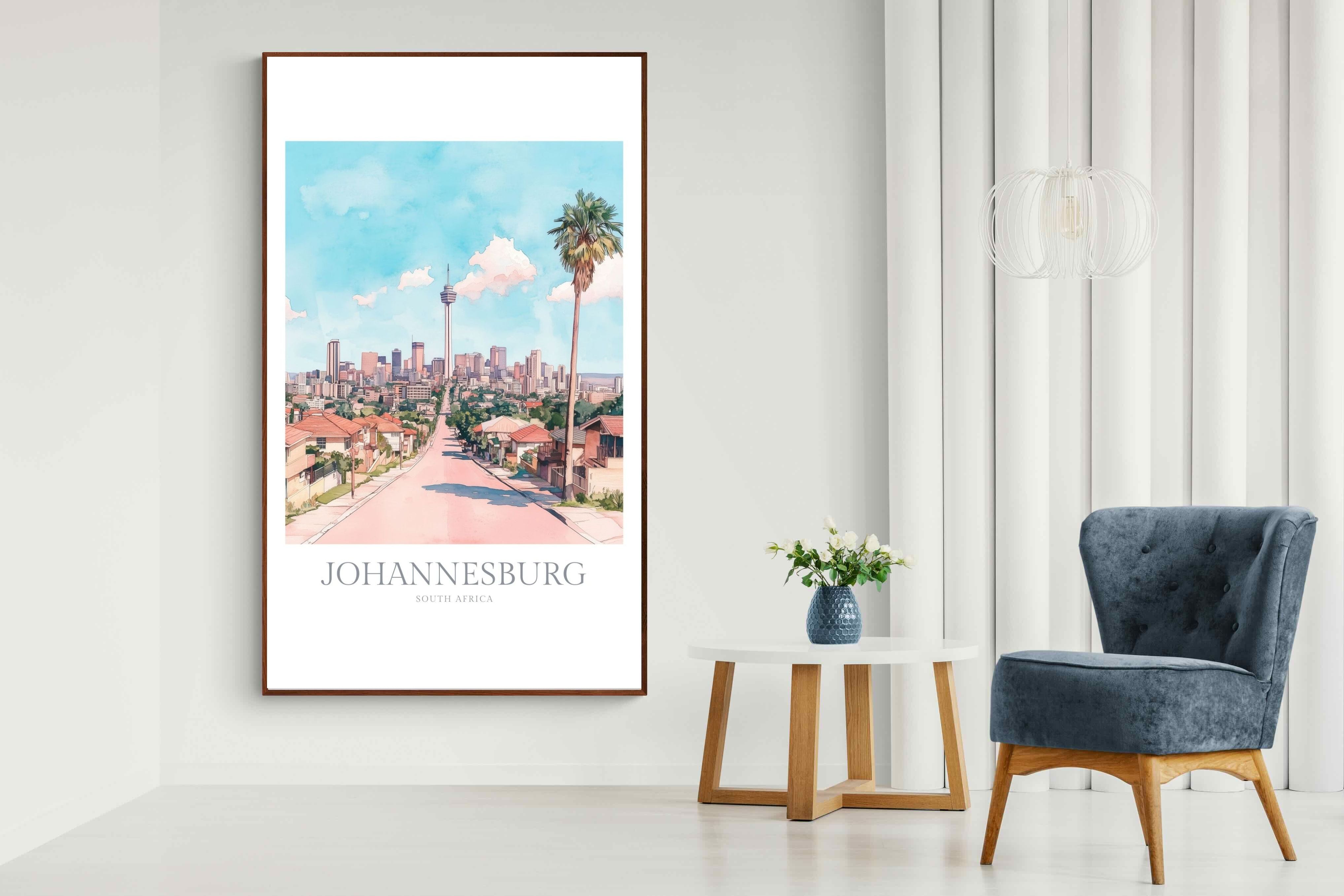 Pixalot Johannesburg Watercolour