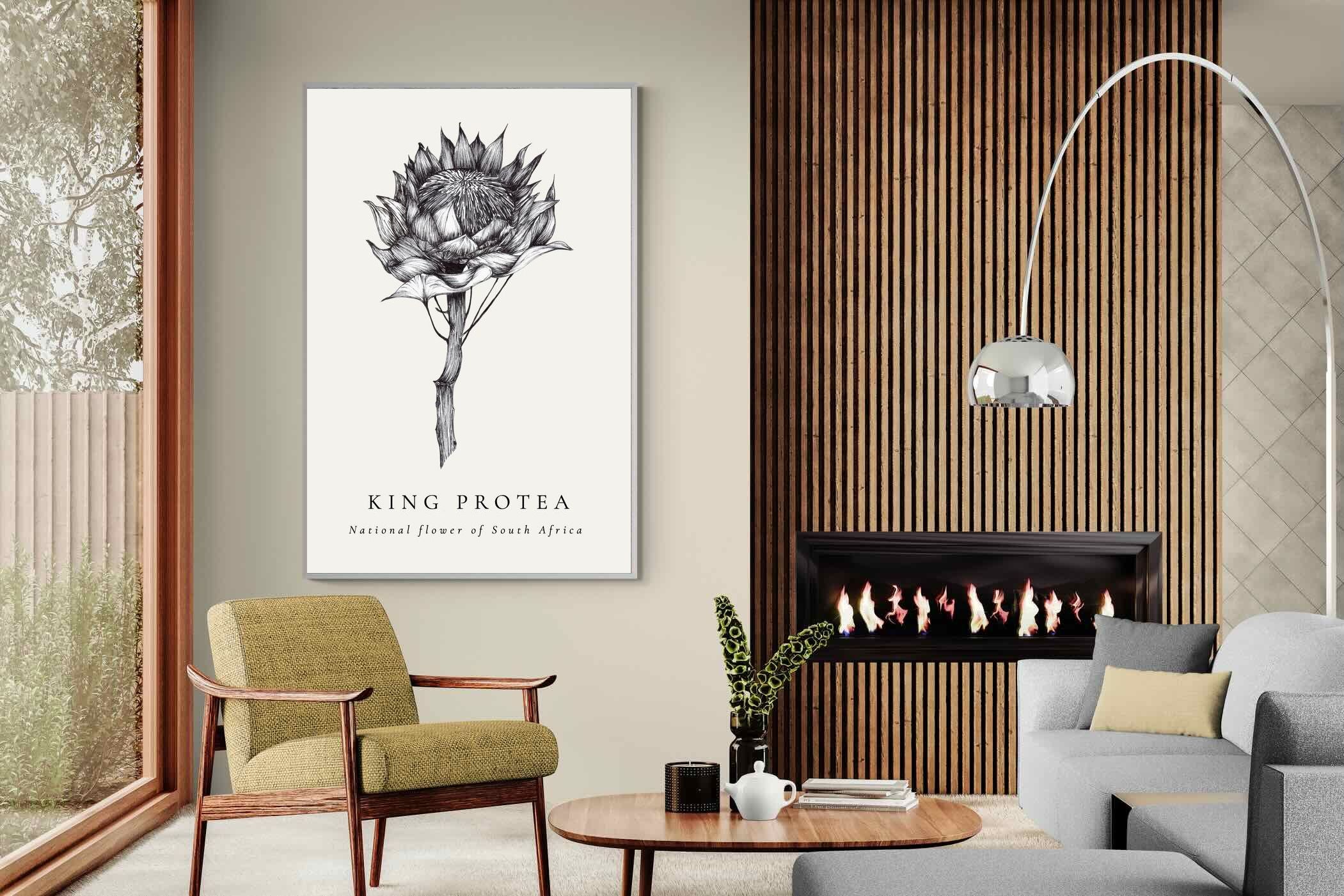 Pixalot ® King Protea Illustration