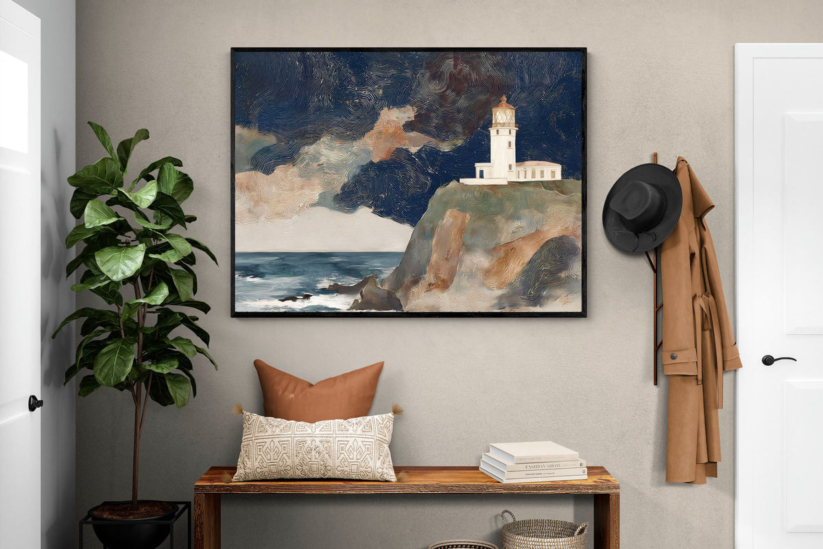 Pixalot ® Lighthouse on a Stormy Cliff