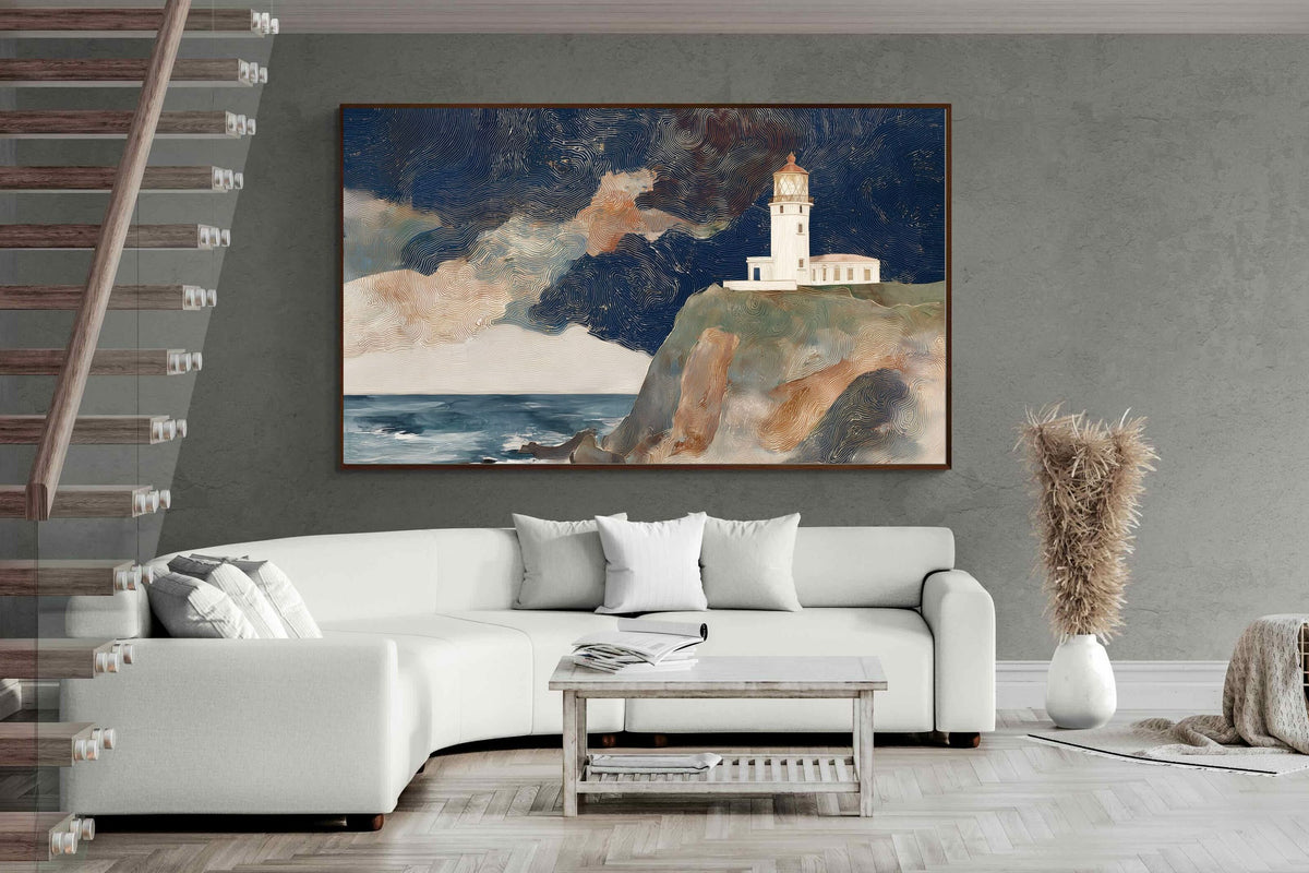 Pixalot ® Lighthouse on a Stormy Cliff
