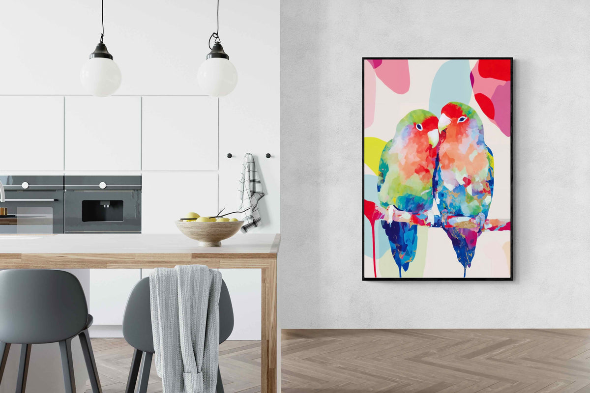 Pixalot ® Lovebirds on a Branch