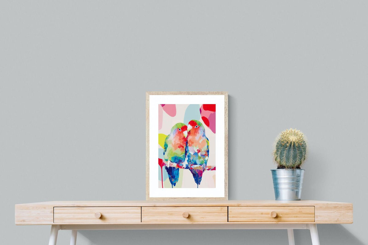 Pixalot ® Lovebirds on a Branch