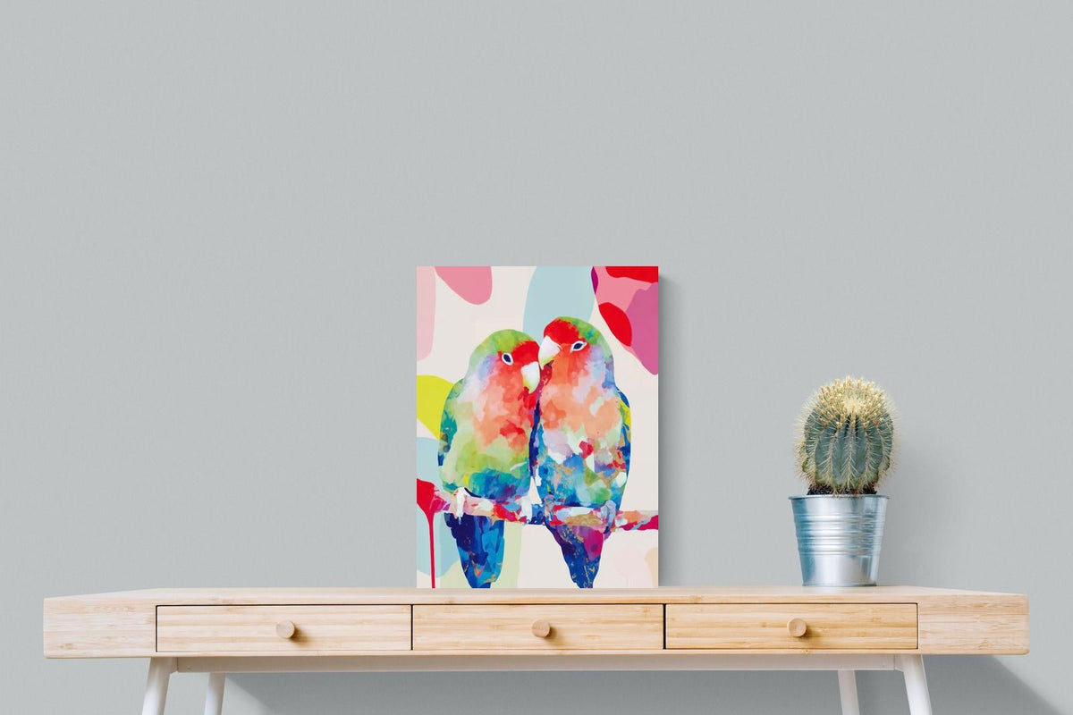 Pixalot ® Lovebirds on a Branch