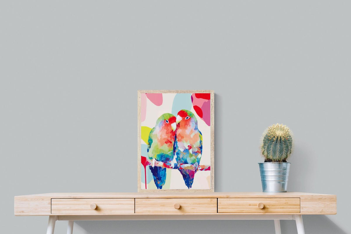 Pixalot ® Lovebirds on a Branch