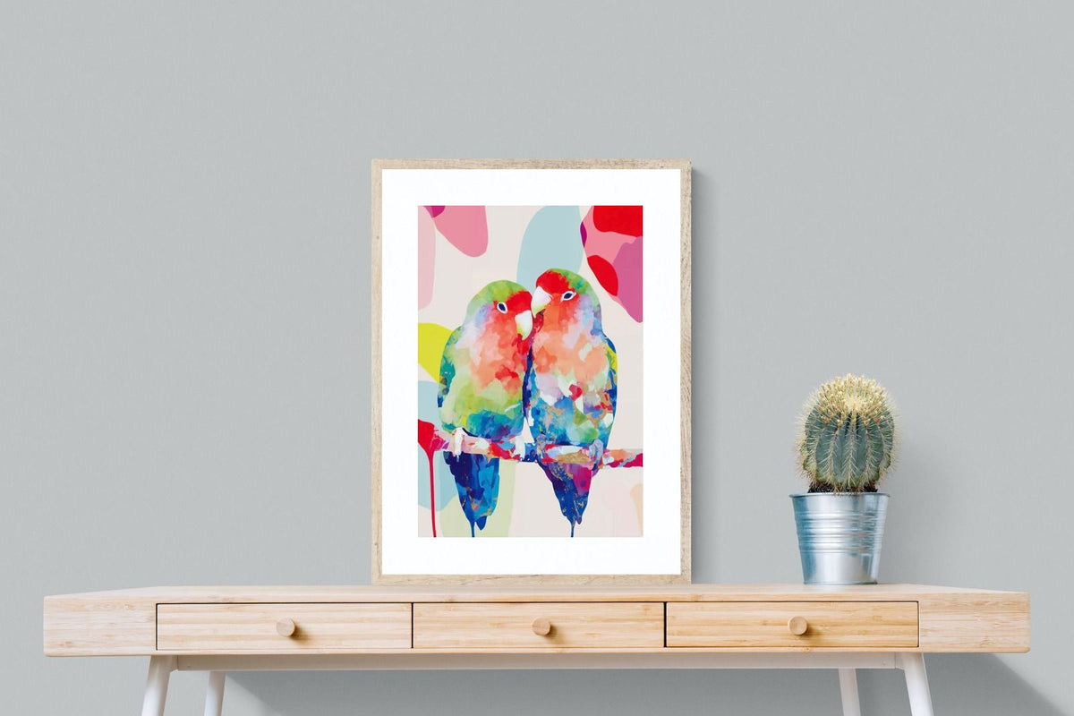 Pixalot ® Lovebirds on a Branch