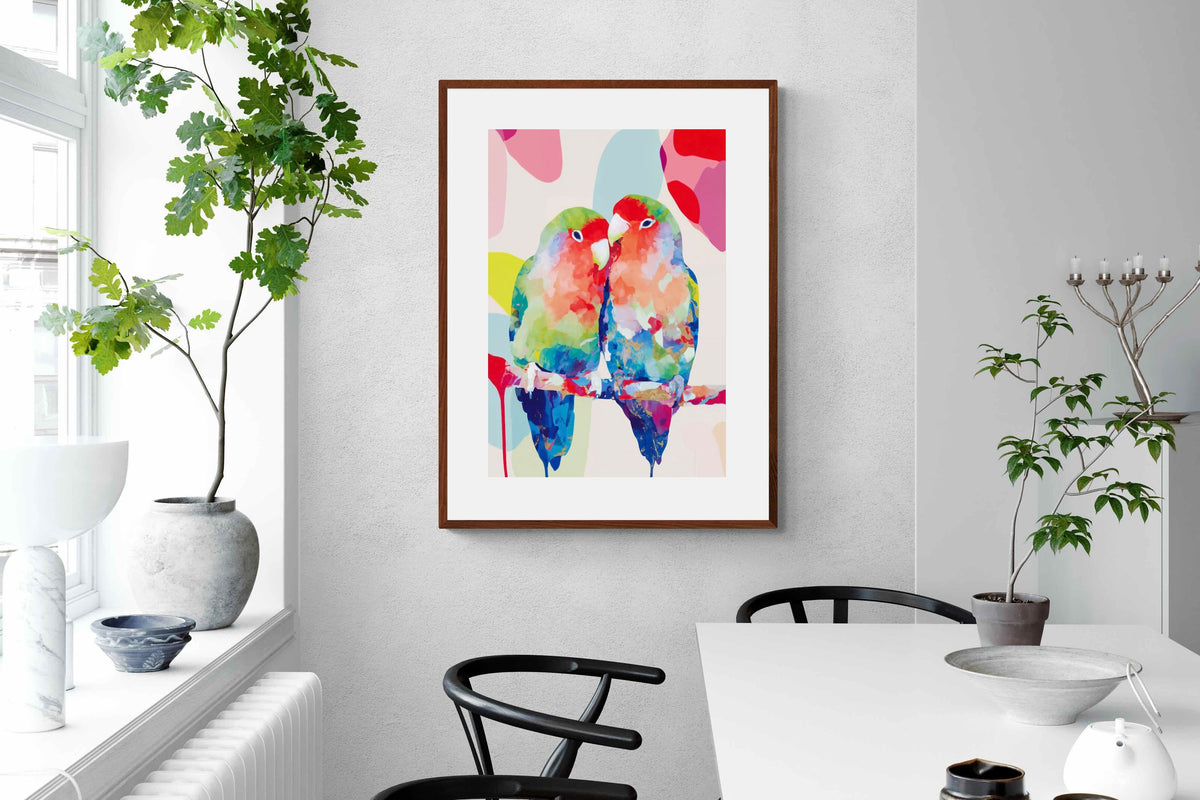 Pixalot ® Lovebirds on a Branch