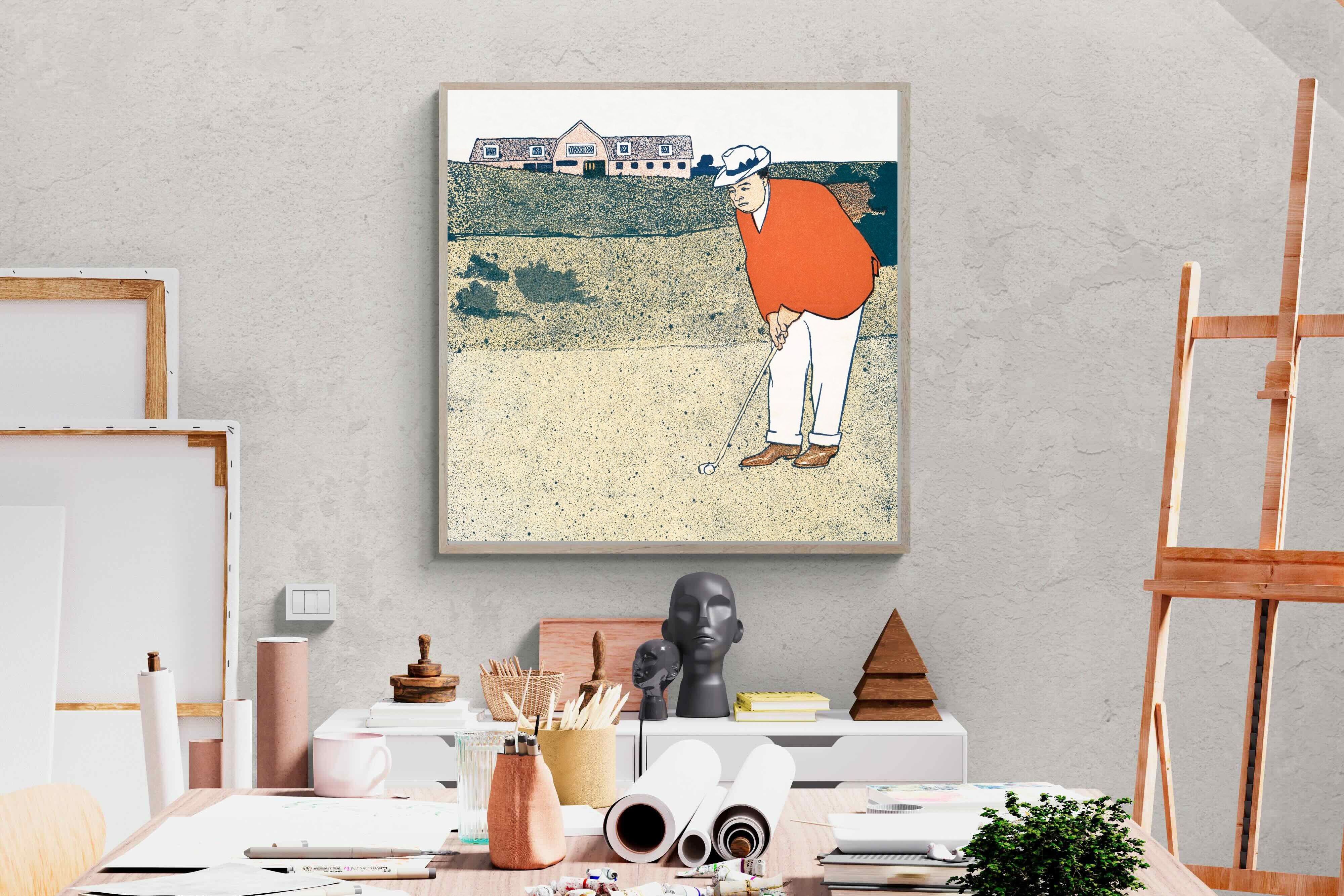 Pixalot Man Playing Golf