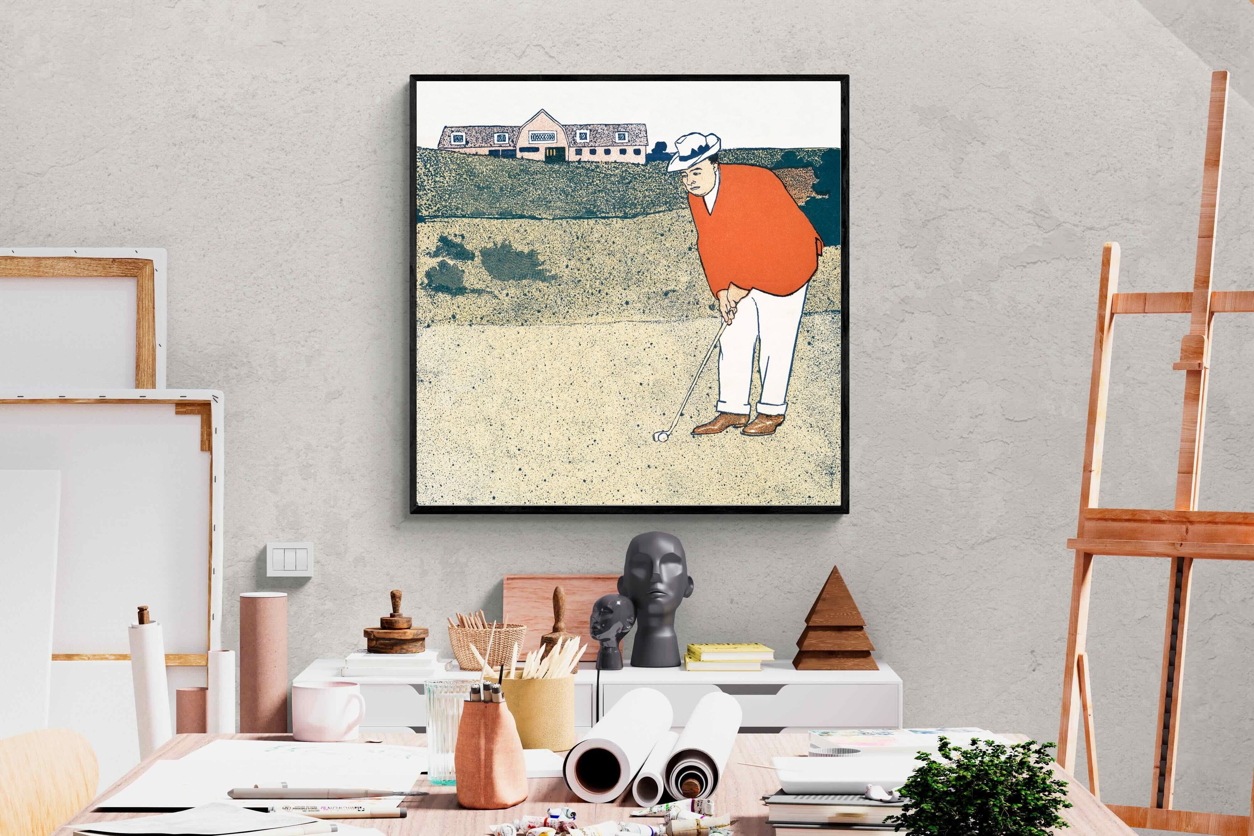 Pixalot Man Playing Golf