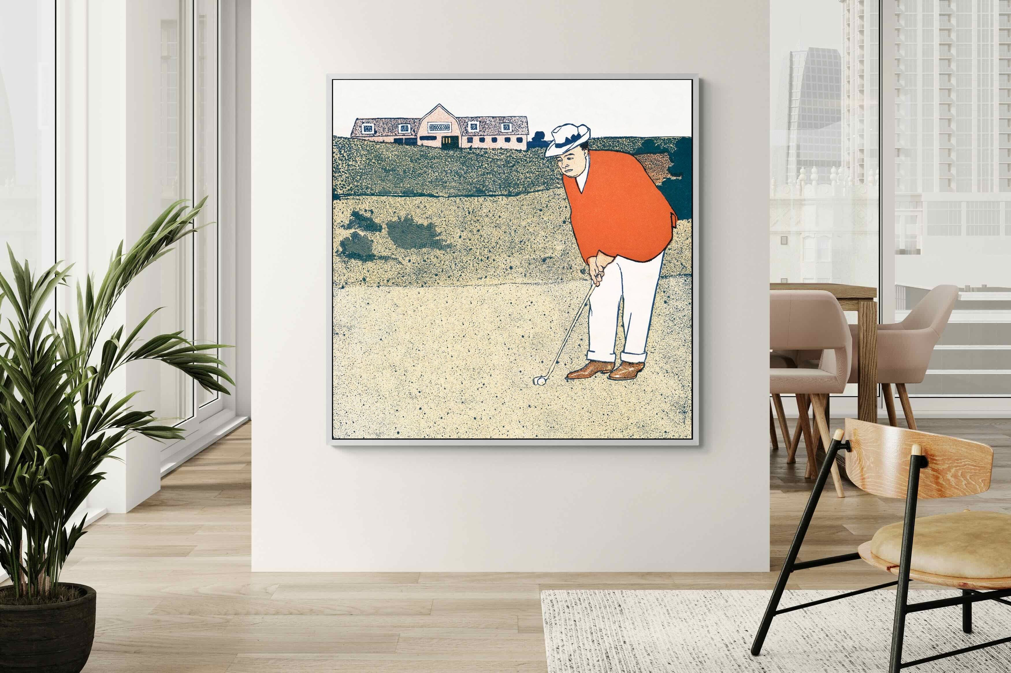 Pixalot Man Playing Golf