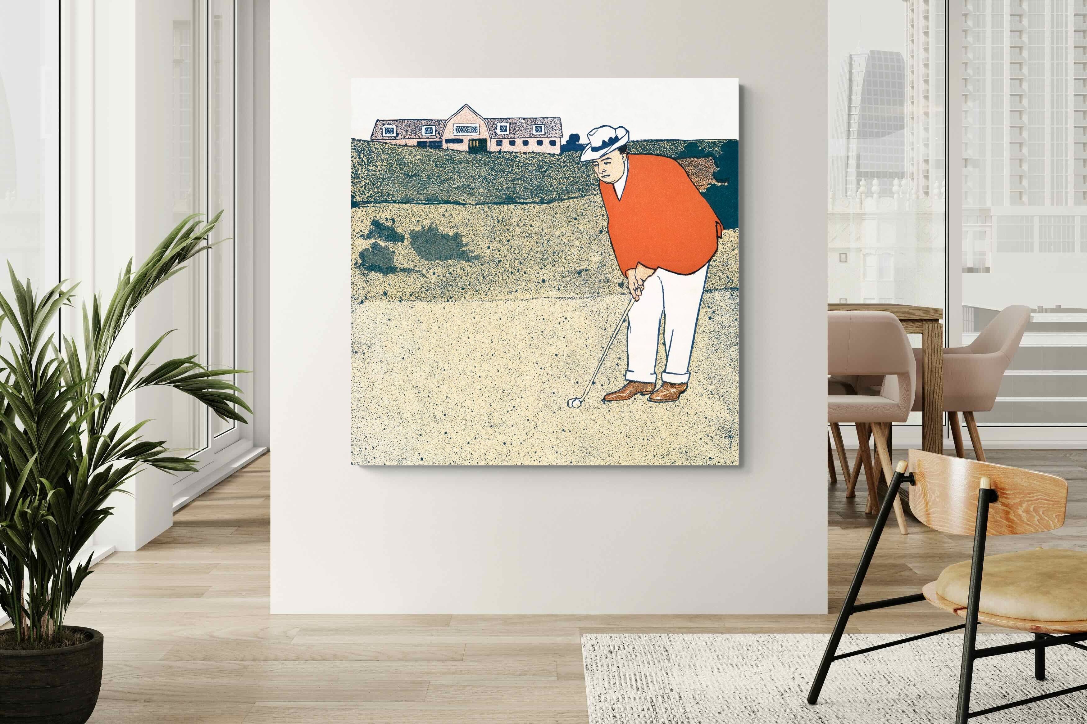 Pixalot Man Playing Golf