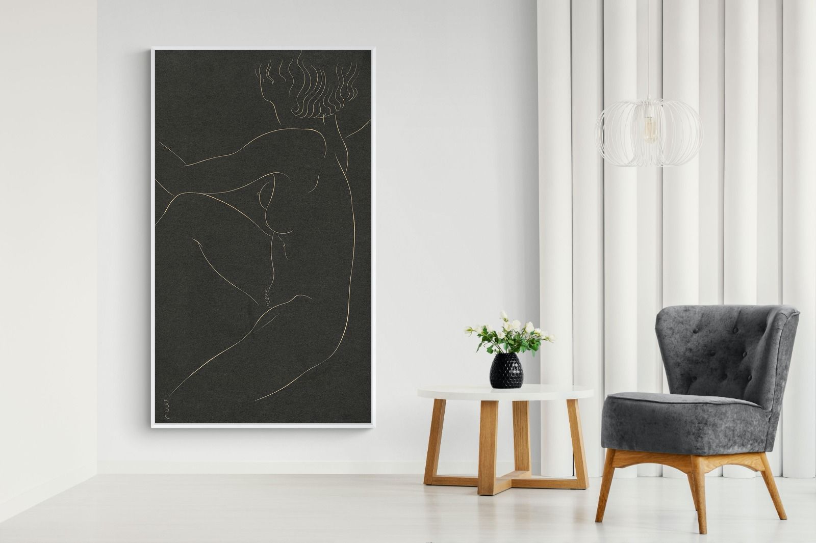 Pixalot Nude Line Drawing