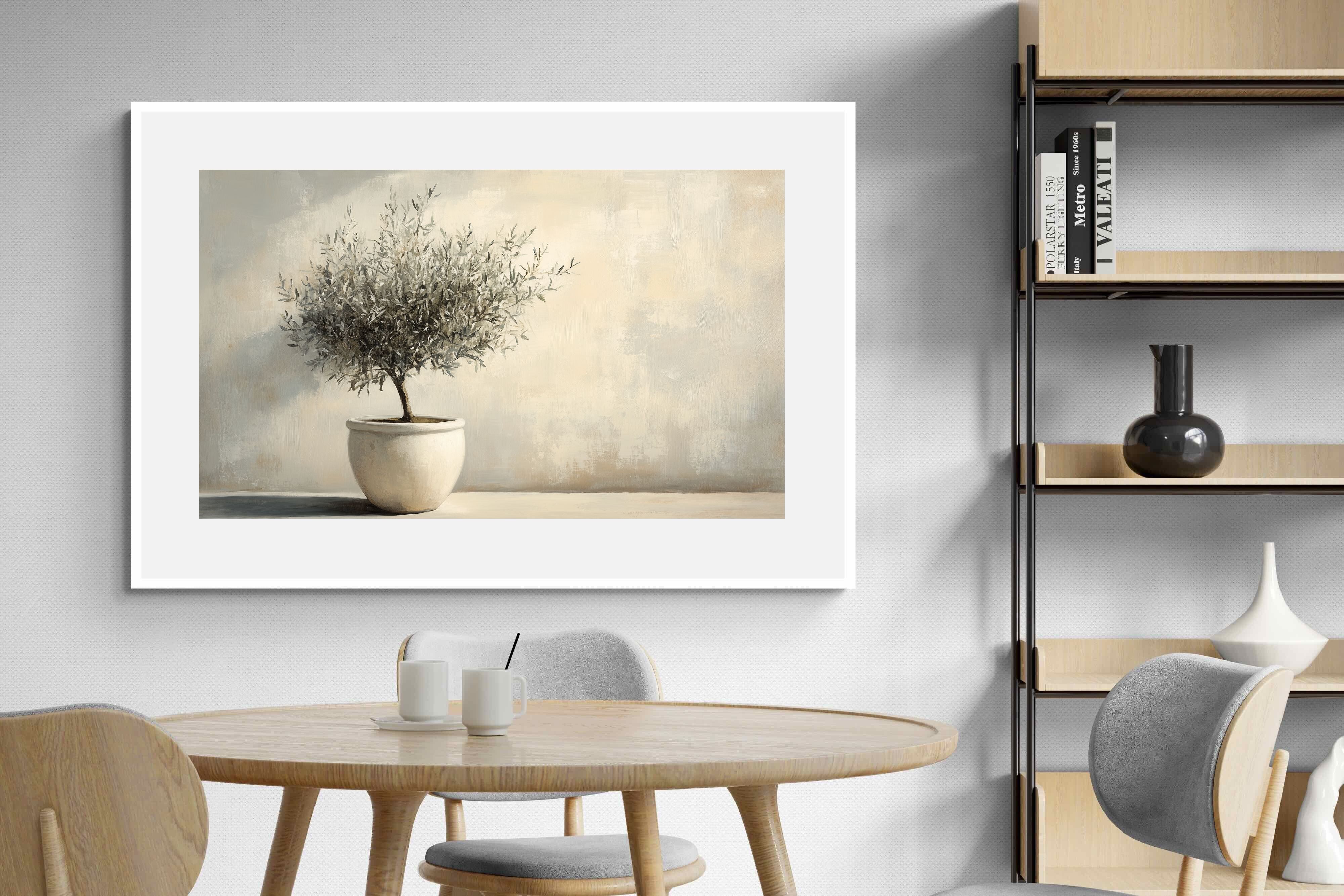 Pixalot Olive Tree in White Pot