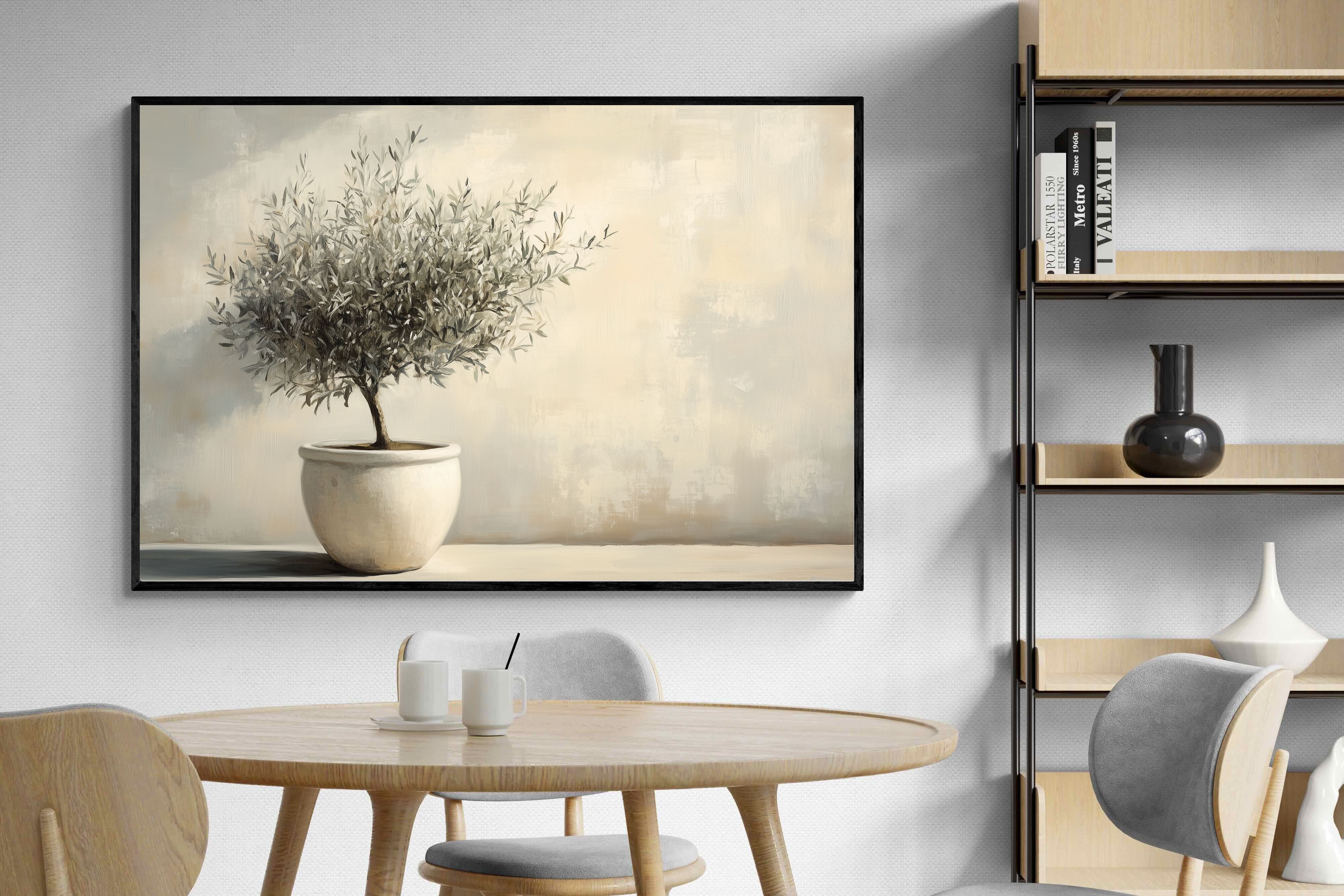 Pixalot Olive Tree in White Pot