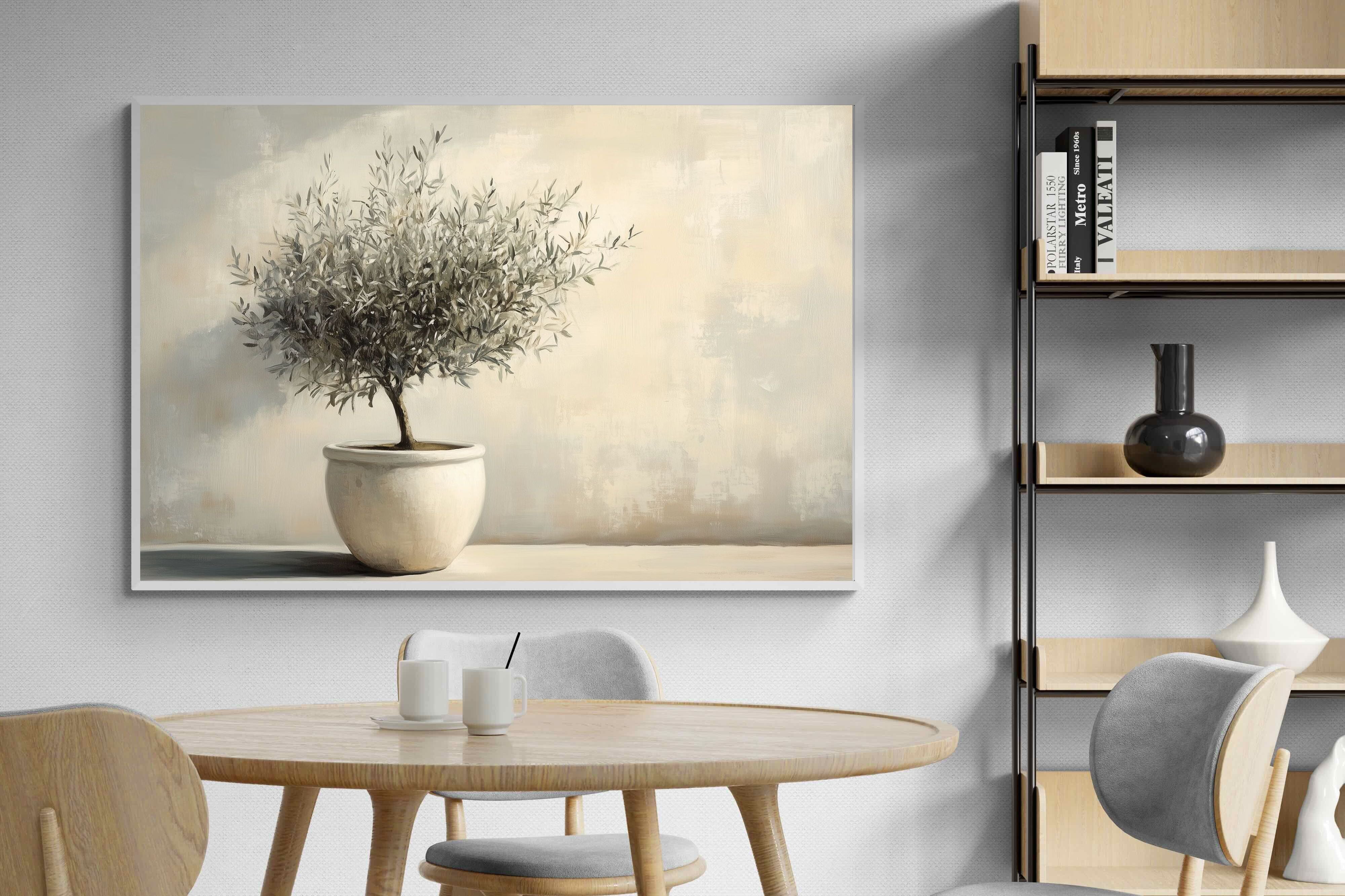 Pixalot Olive Tree in White Pot