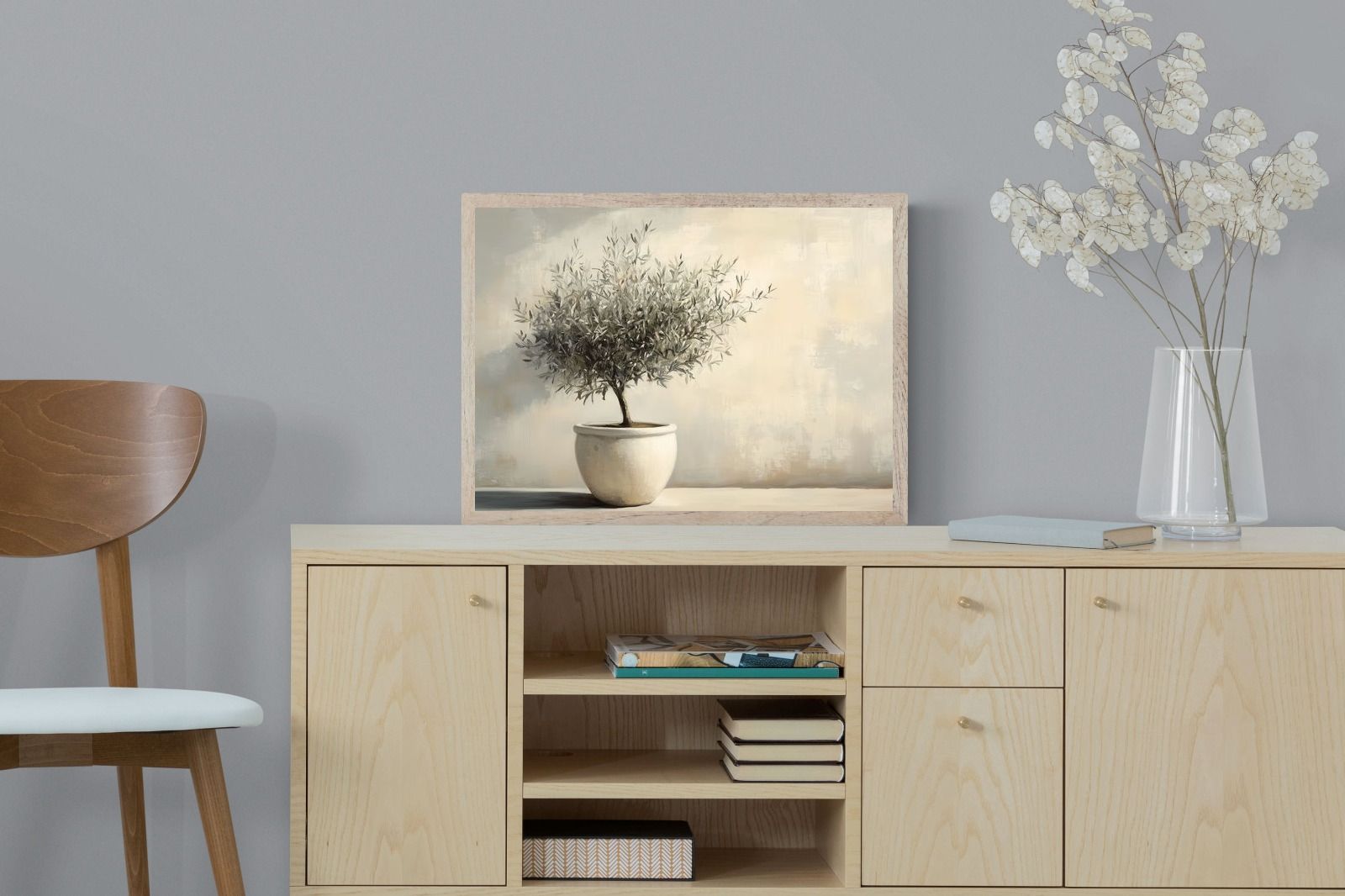 Pixalot Olive Tree in White Pot