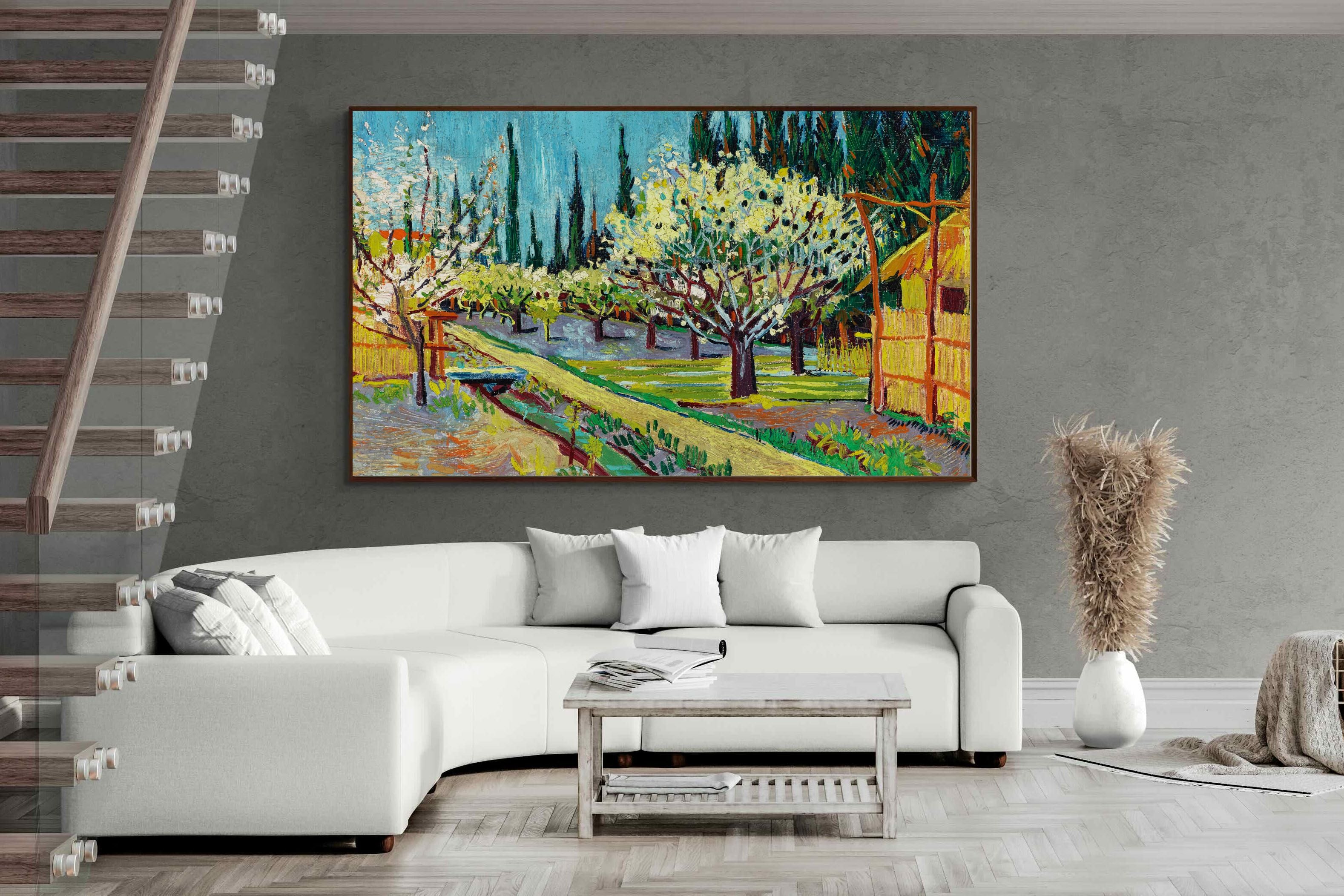 Pixalot ® Orchard Bordered by Cypresses