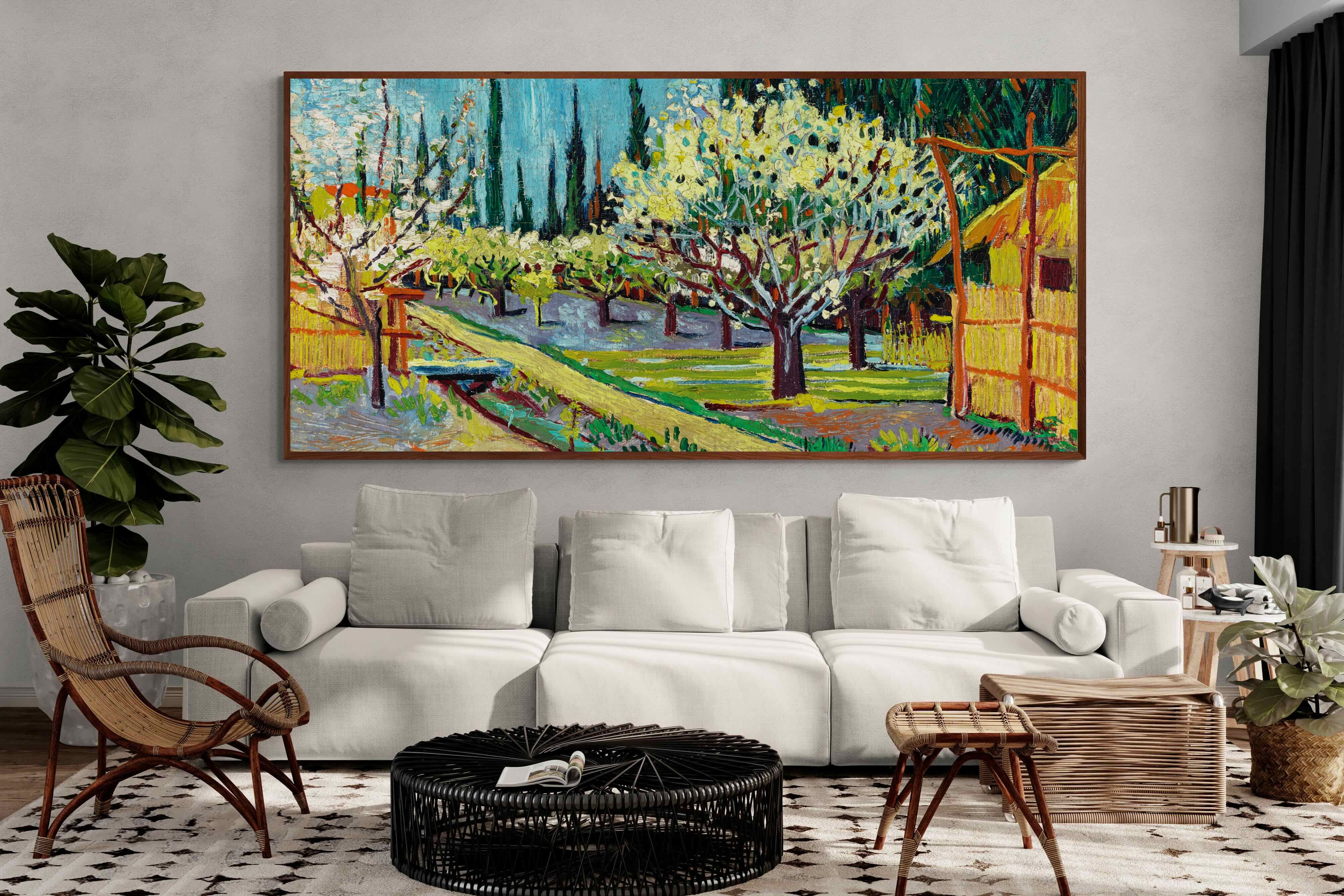Pixalot ® Orchard Bordered by Cypresses