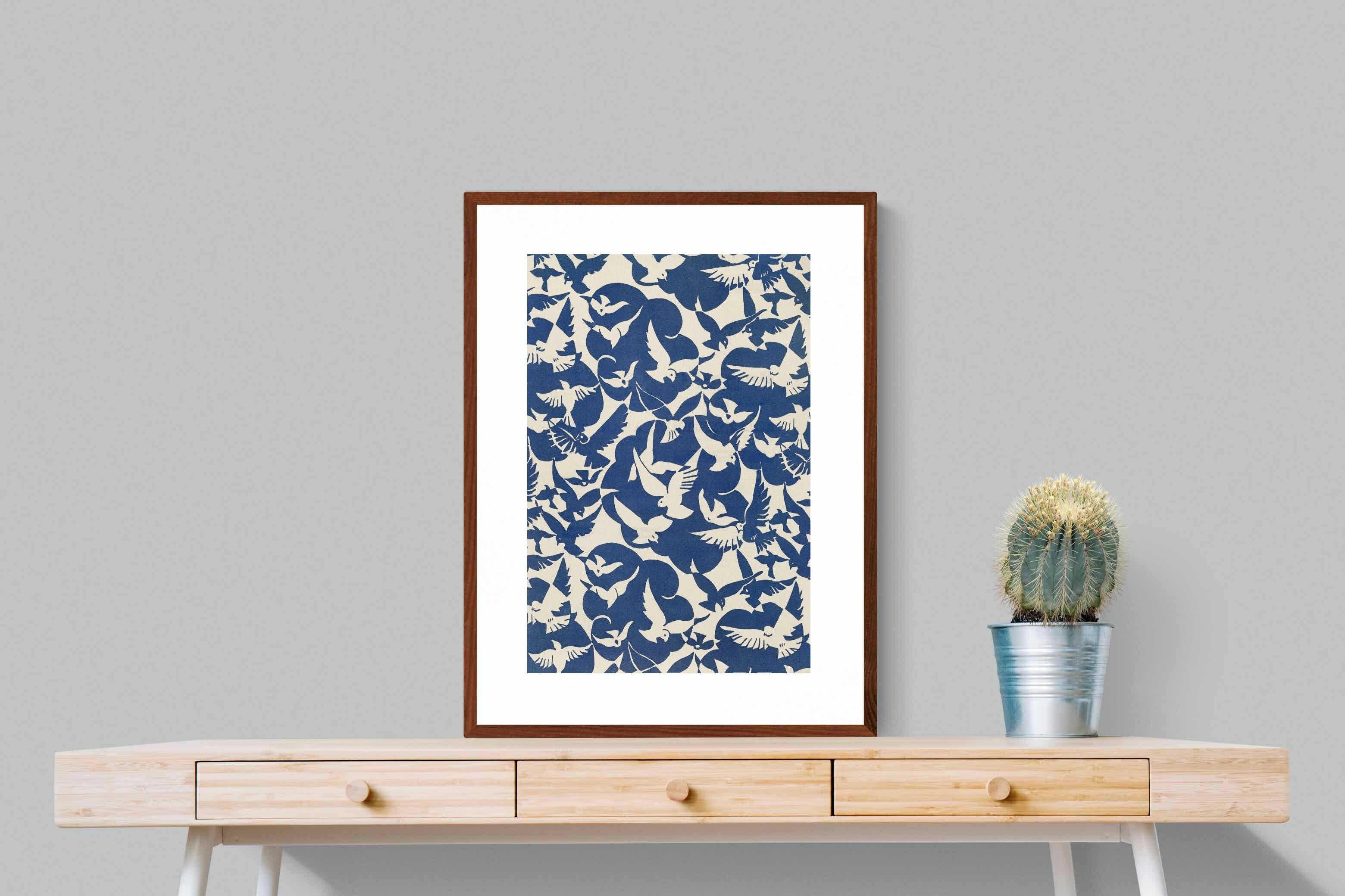 Pixalot Pigeons in White & Blue