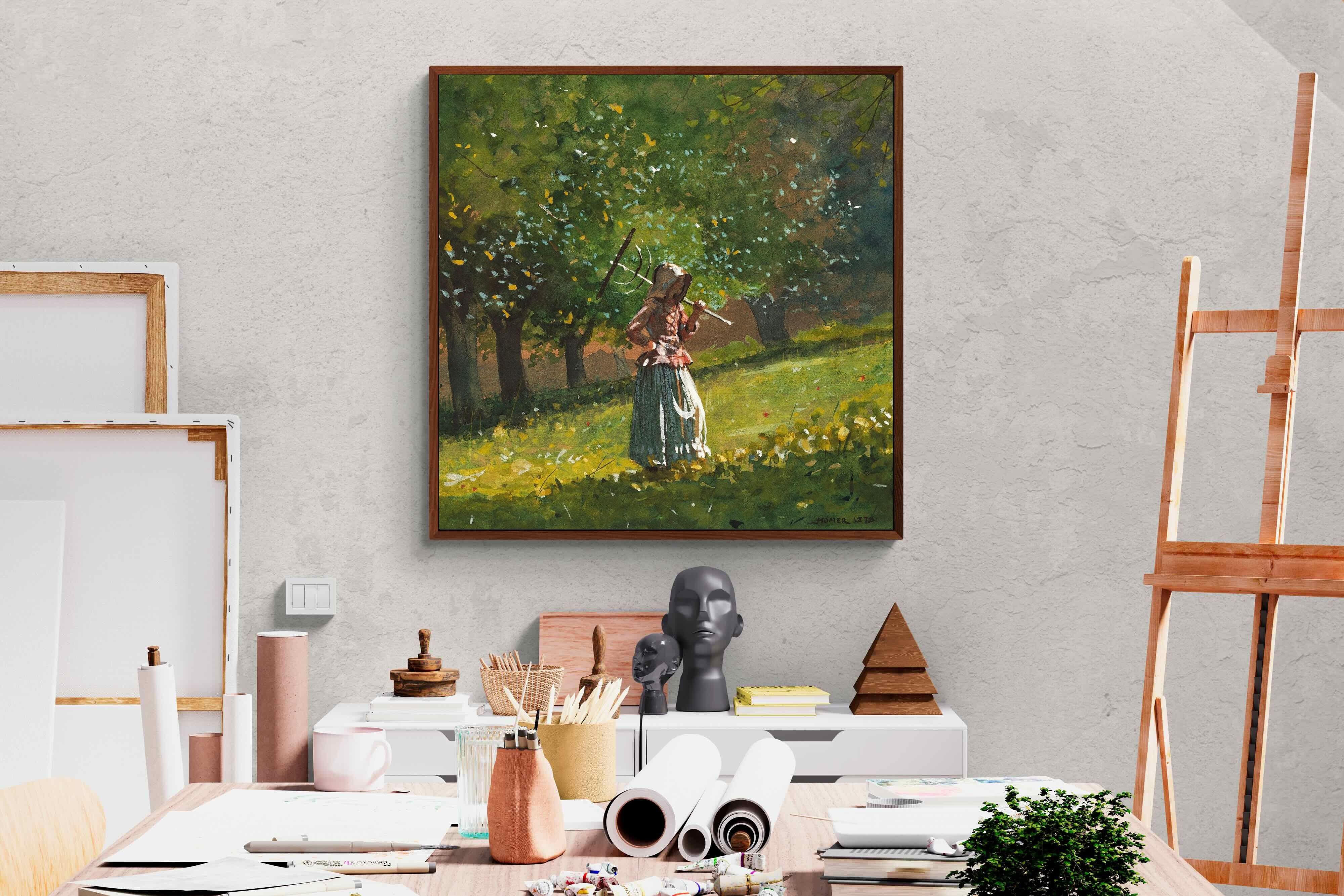 Pixalot ® Girl with Hay Rake