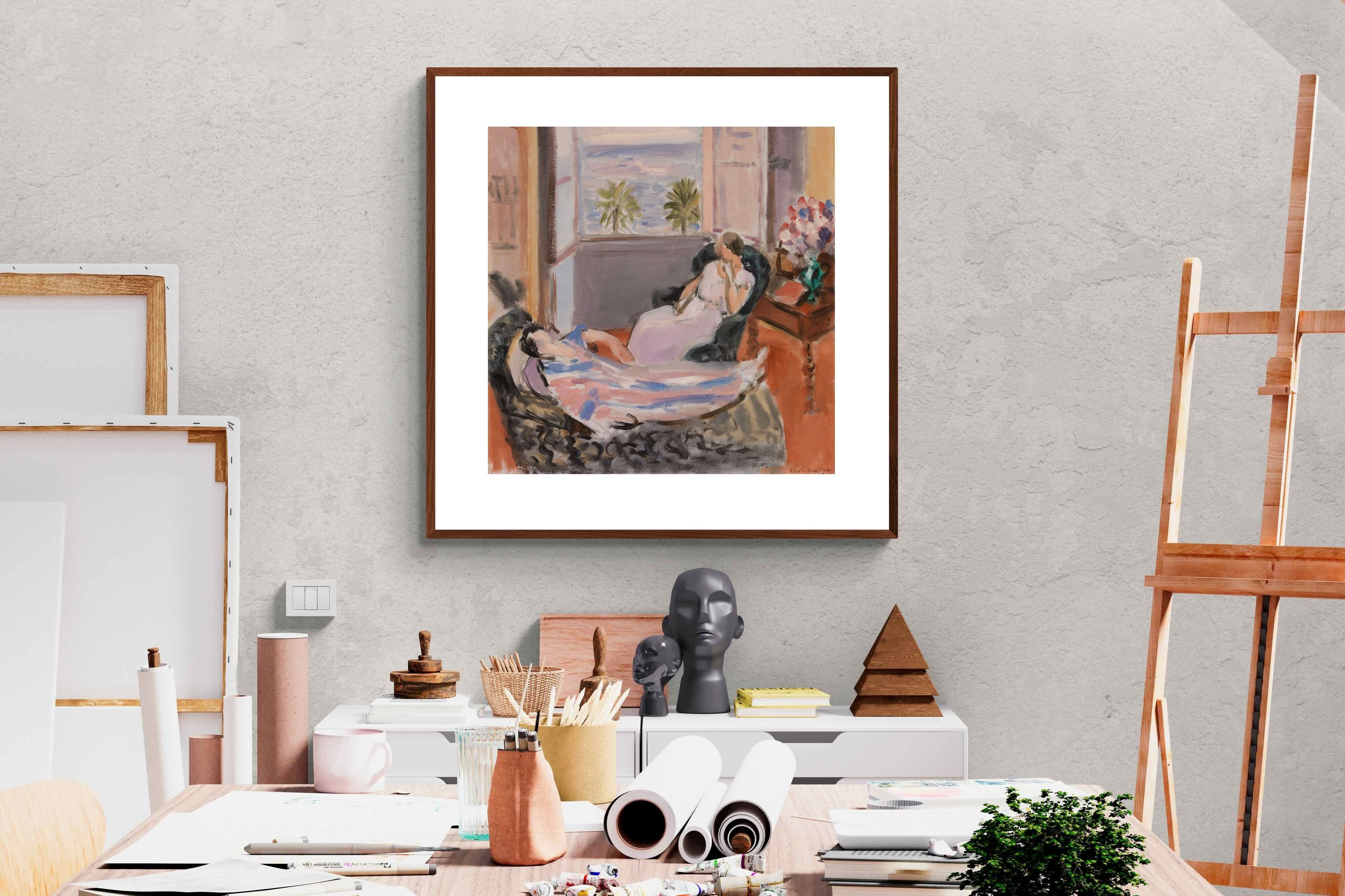 Pixalot Interior with Two Figures