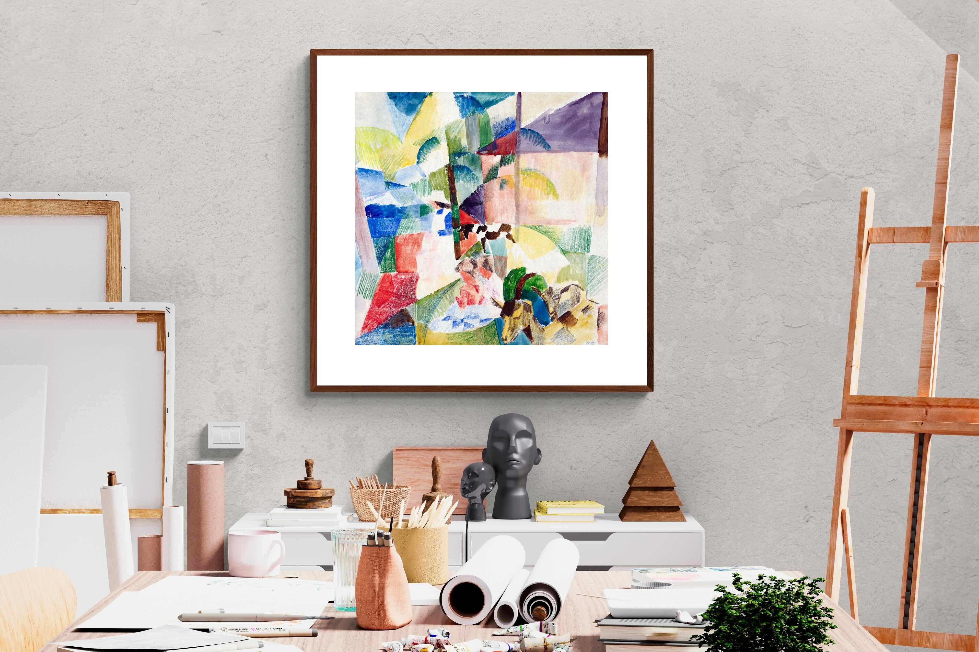 Pixalot ® Landscape with Children and Goats
