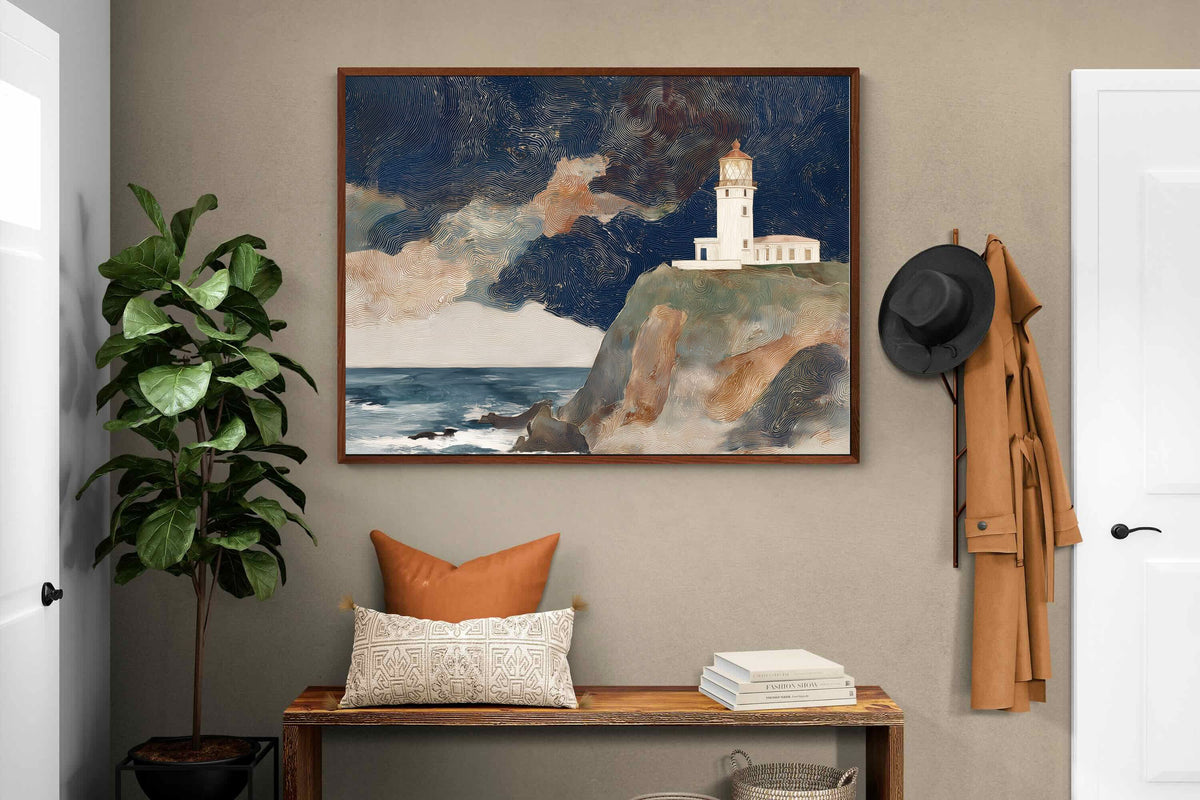 Pixalot ® Lighthouse on a Stormy Cliff