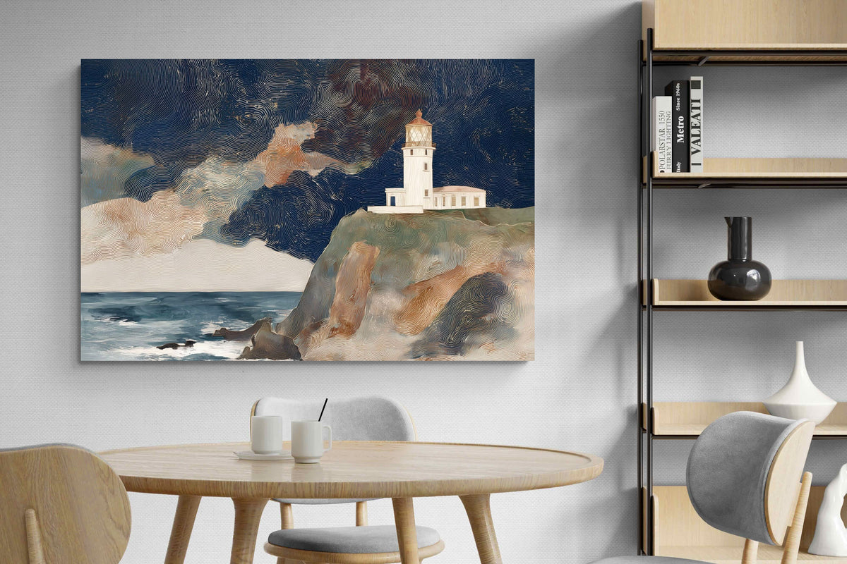 Pixalot ® Lighthouse on a Stormy Cliff
