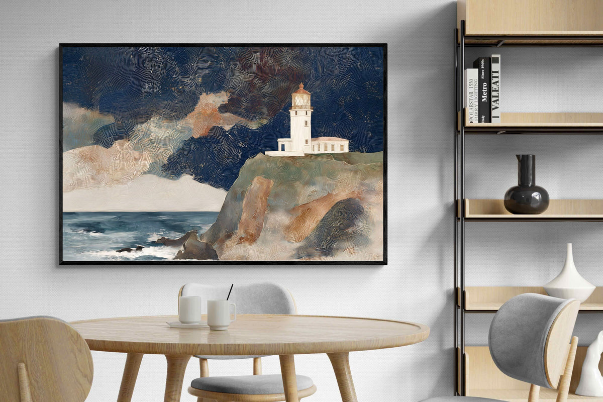 Pixalot ® Lighthouse on a Stormy Cliff