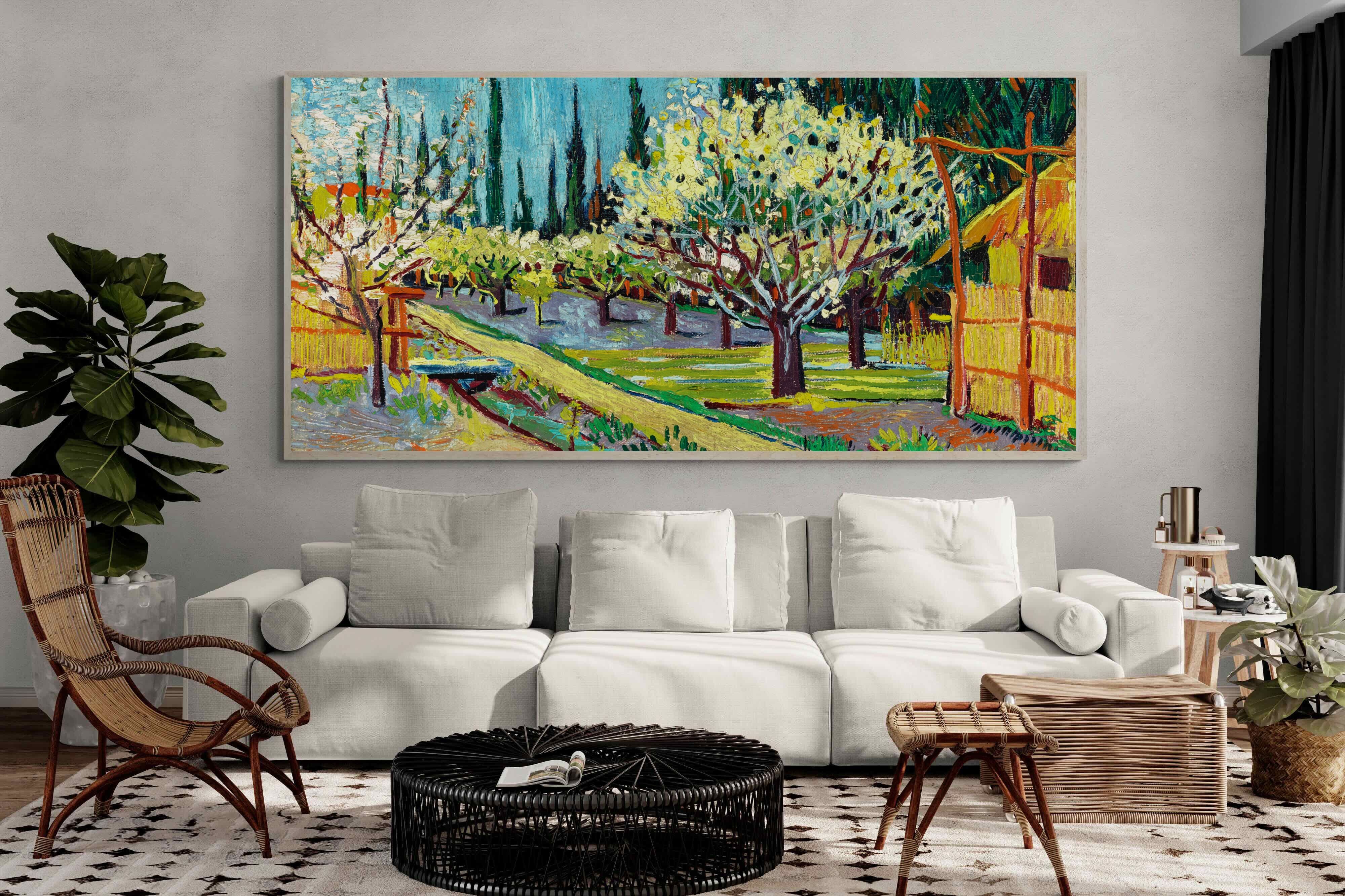 Pixalot ® Orchard Bordered by Cypresses