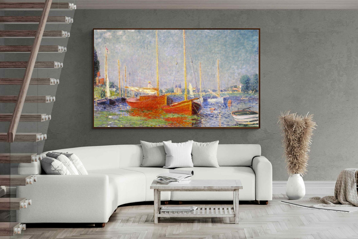 Pixalot ® Red Boats at Argenteuil