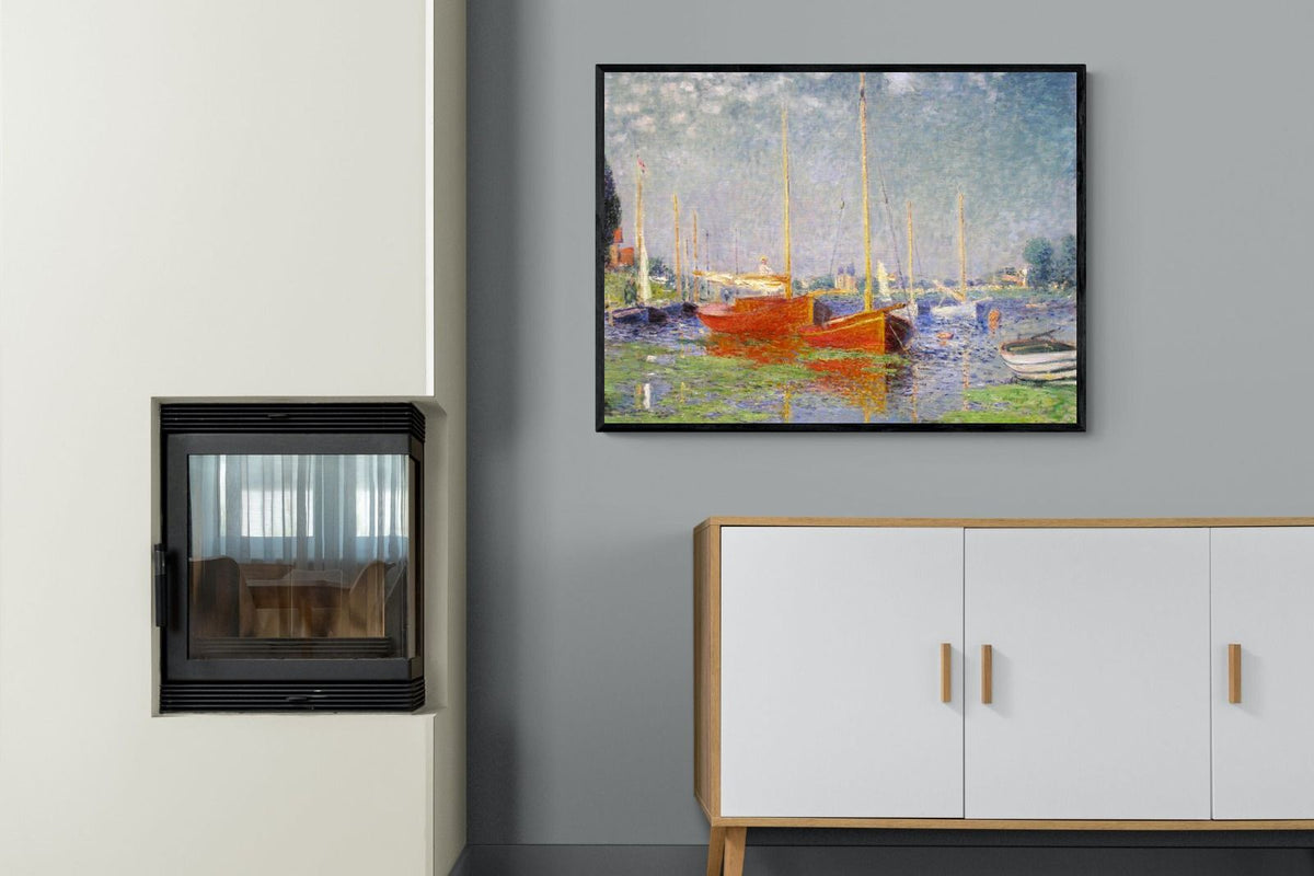 Pixalot ® Red Boats at Argenteuil